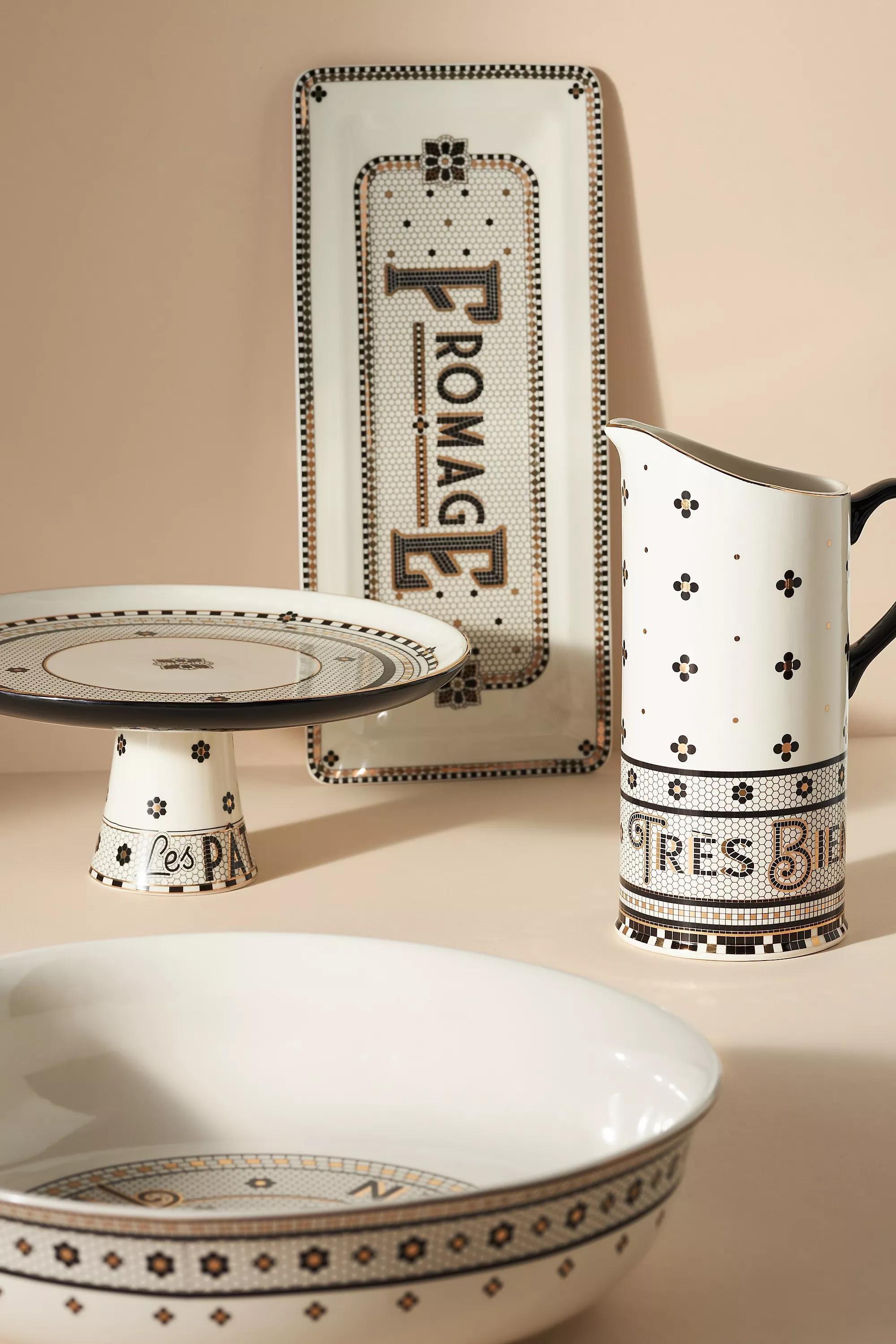 The Bistro Tile Stoneware Jug, Multicolour, A501_0018, large image number 1