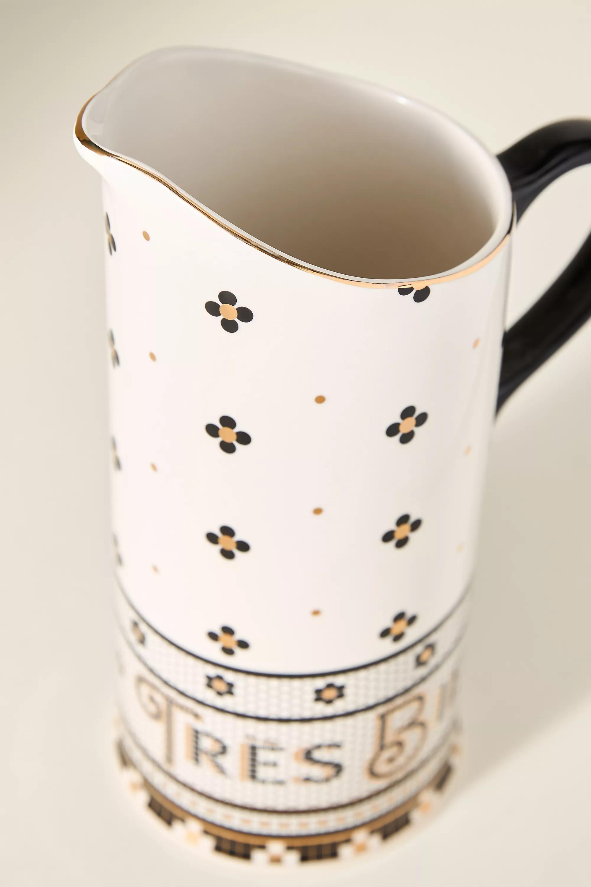 The Bistro Tile Stoneware Jug, Multicolour, A501_0018, large image number 2