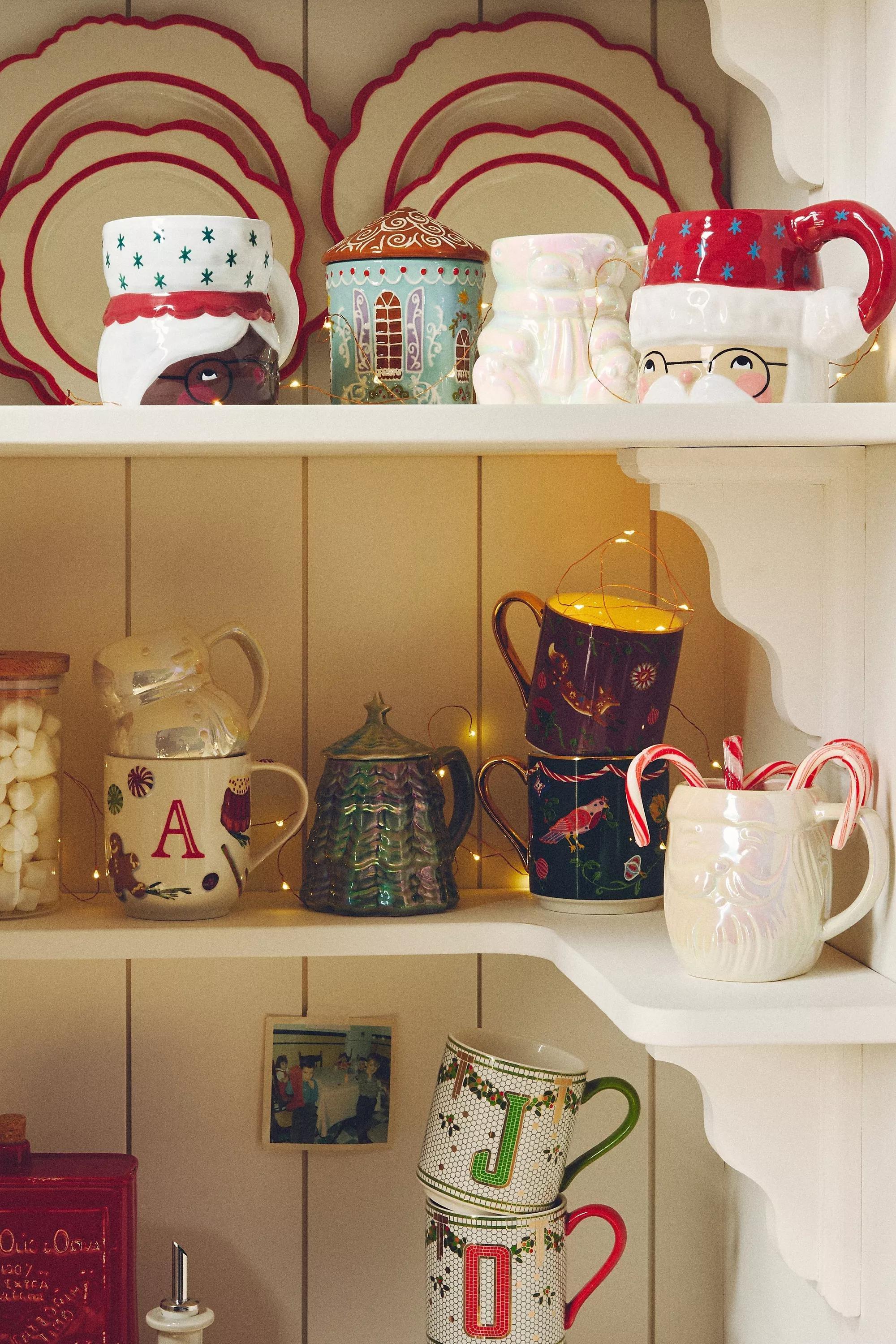 J Festive Bistro Tile Monogram Mug, A501_0910, large image number 5