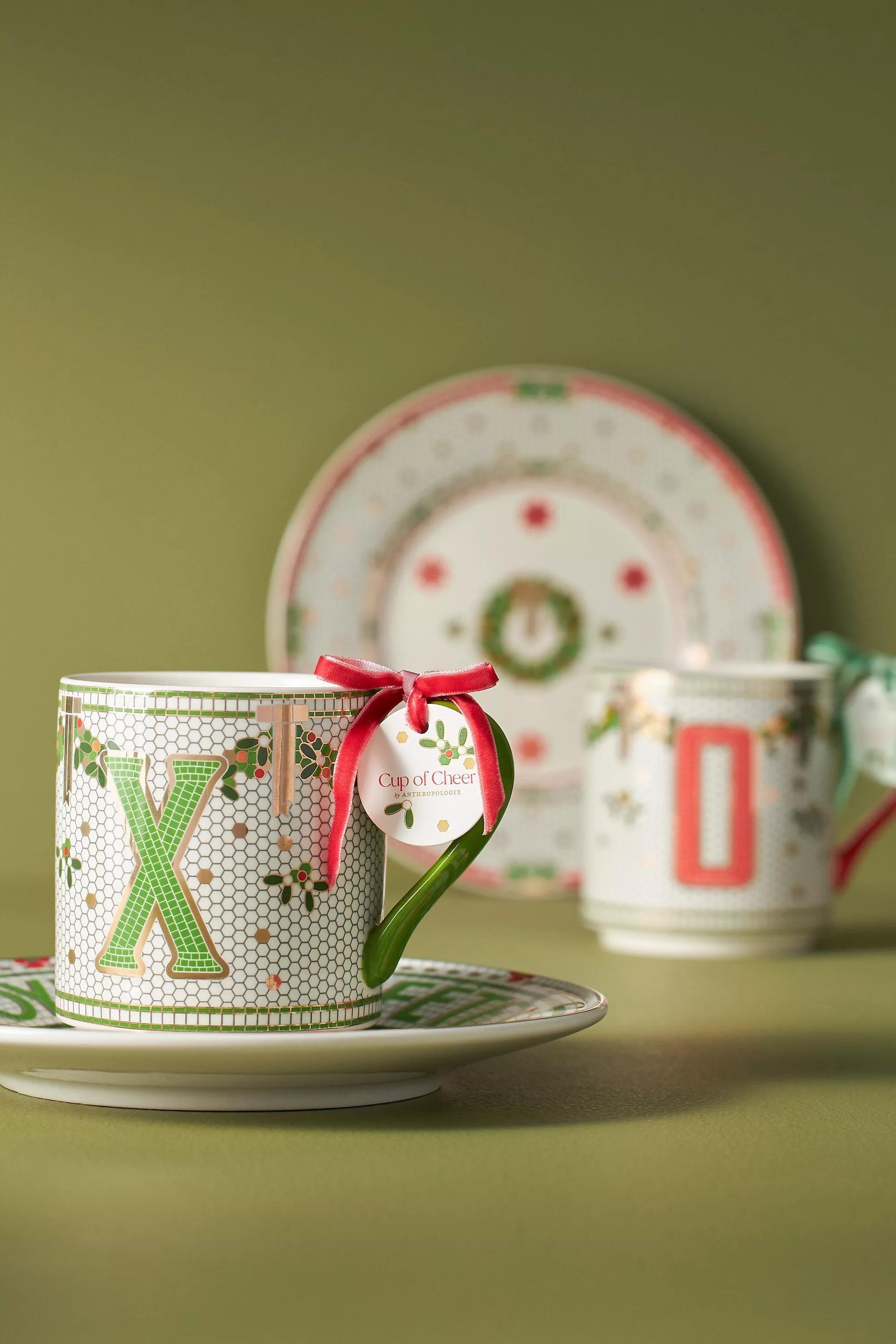 Y Festive Bistro Tile Monogram Mug, A501_0925, large image number 2