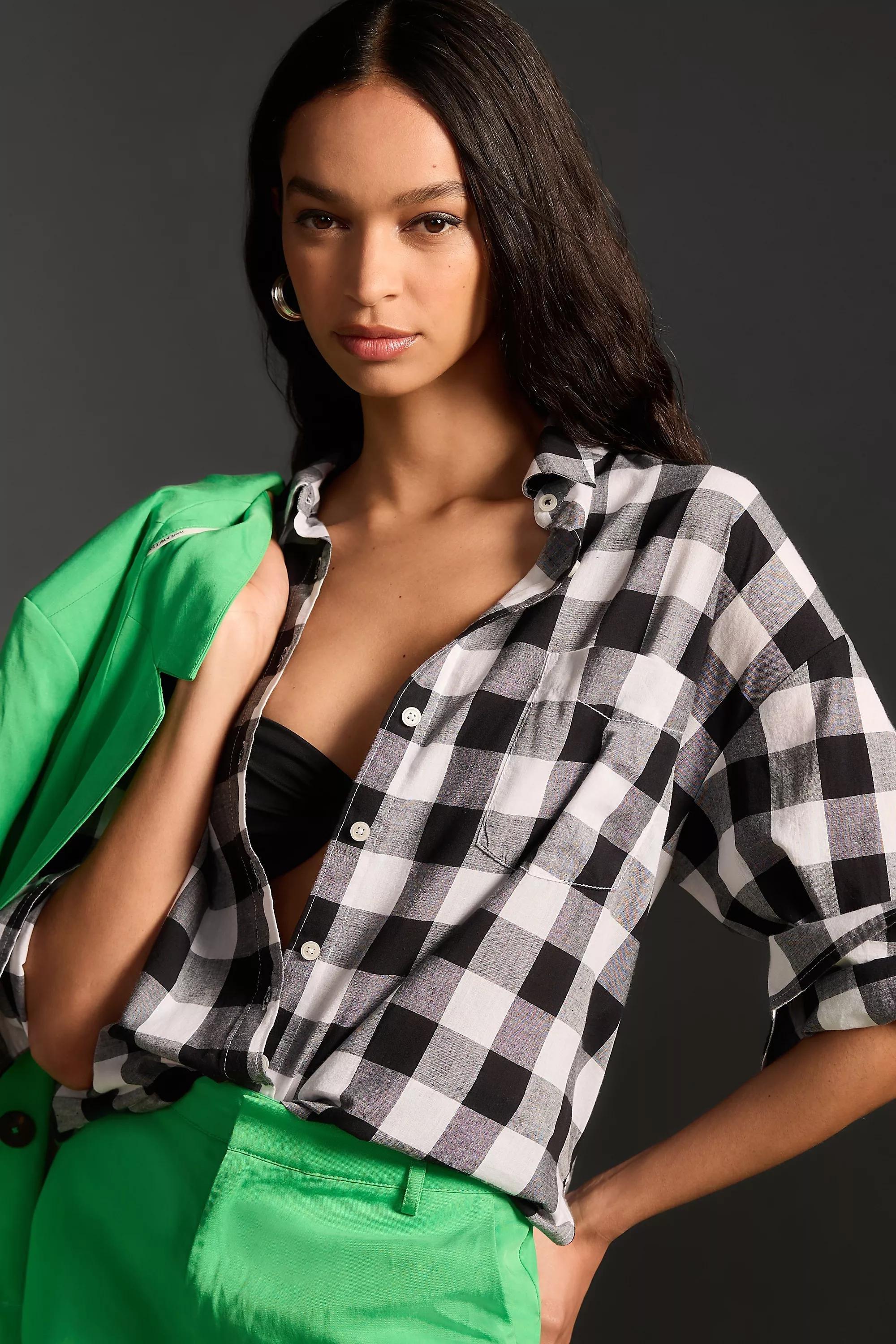 Maeve Button-Down Shirt Buffalo Check Edition, Multicolour, A501_0018, large image number 0