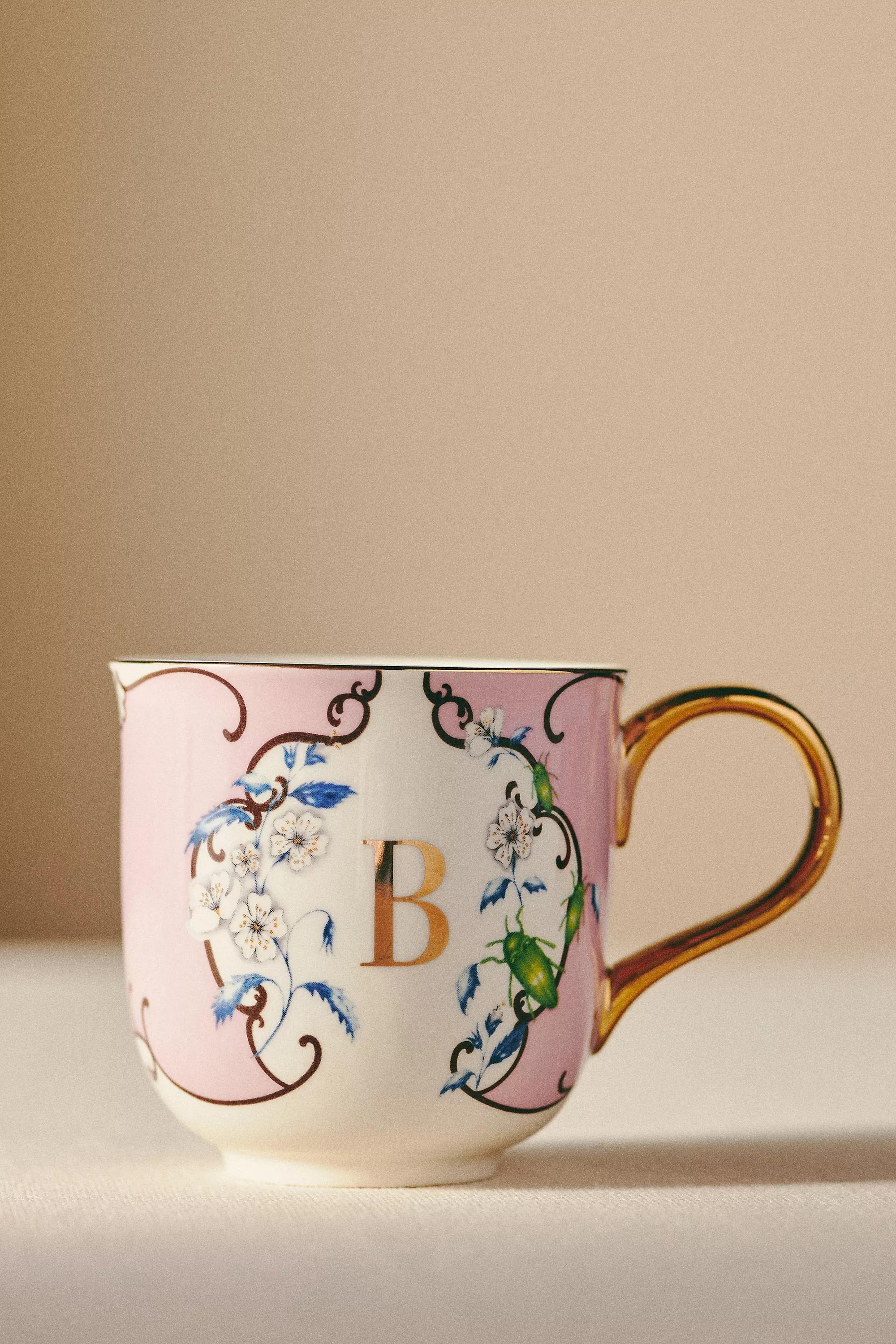 Lou Rota For Anthropologie Nature Table Monogram Mug, B, A501_0902, large image number 0