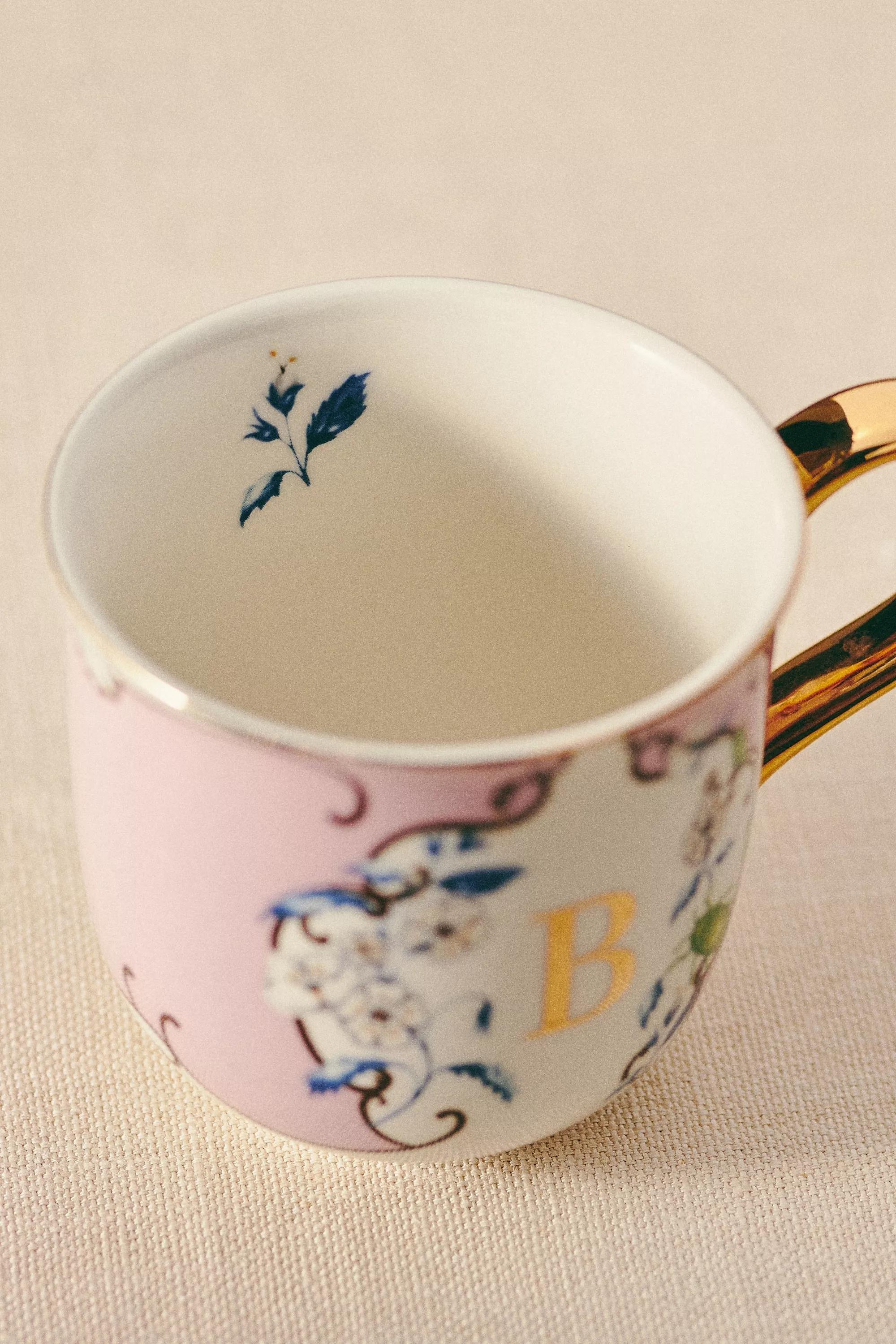 Lou Rota For Anthropologie Nature Table Monogram Mug, B, A501_0902, large image number 1