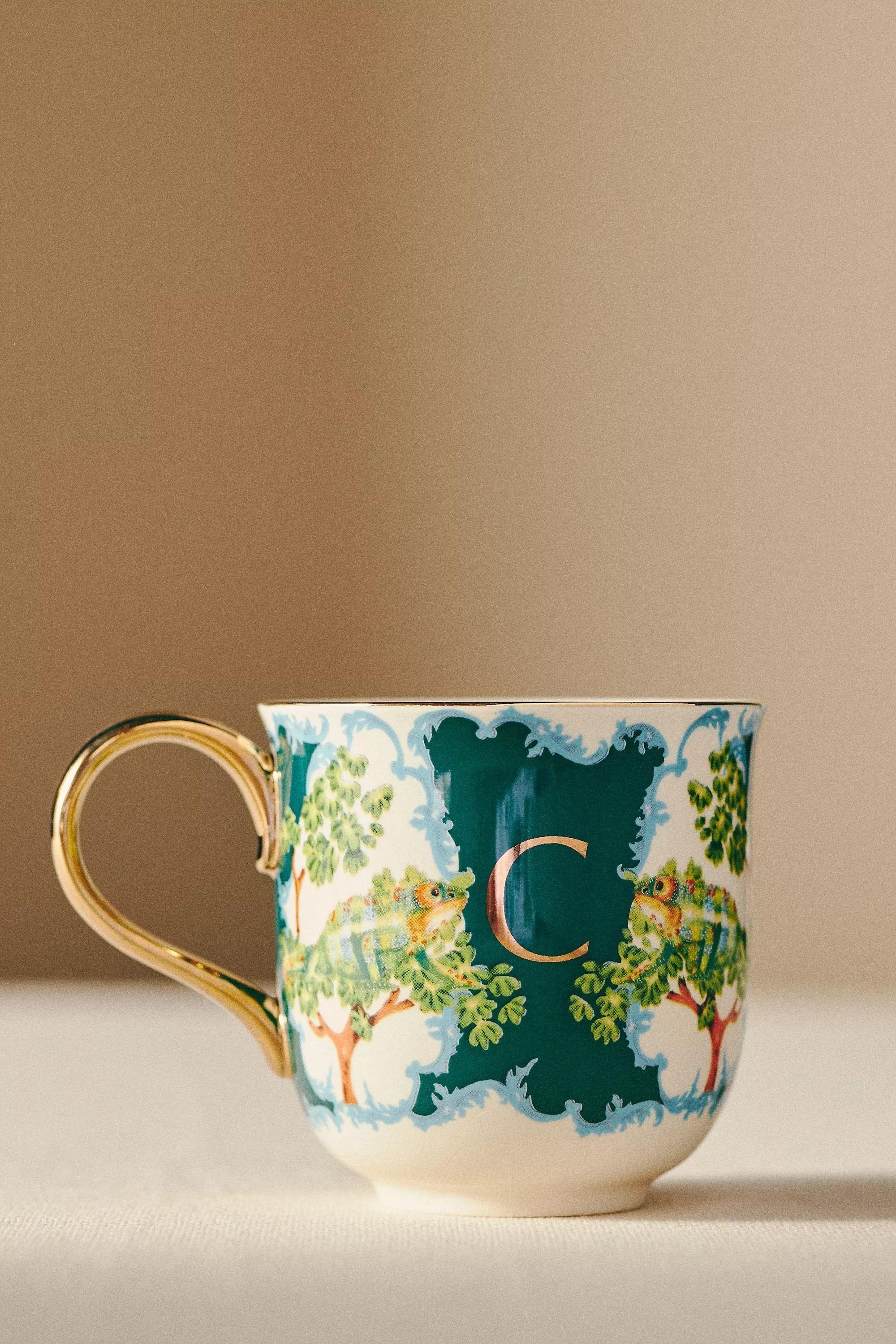 Lou Rota For Anthropologie Nature Table Monogram Mug, C, , medium