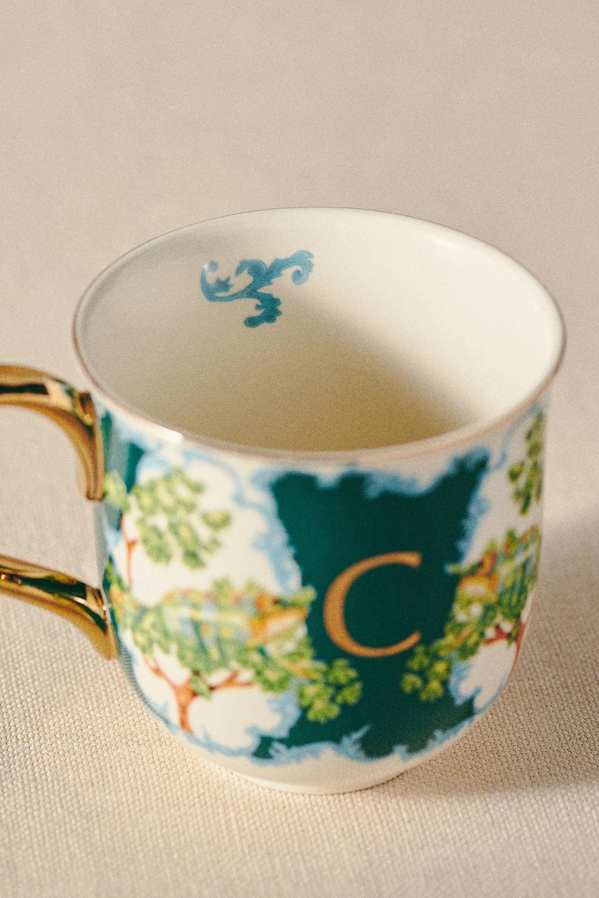 Lou Rota For Anthropologie Nature Table Monogram Mug, C, A501_0903, large image number 1