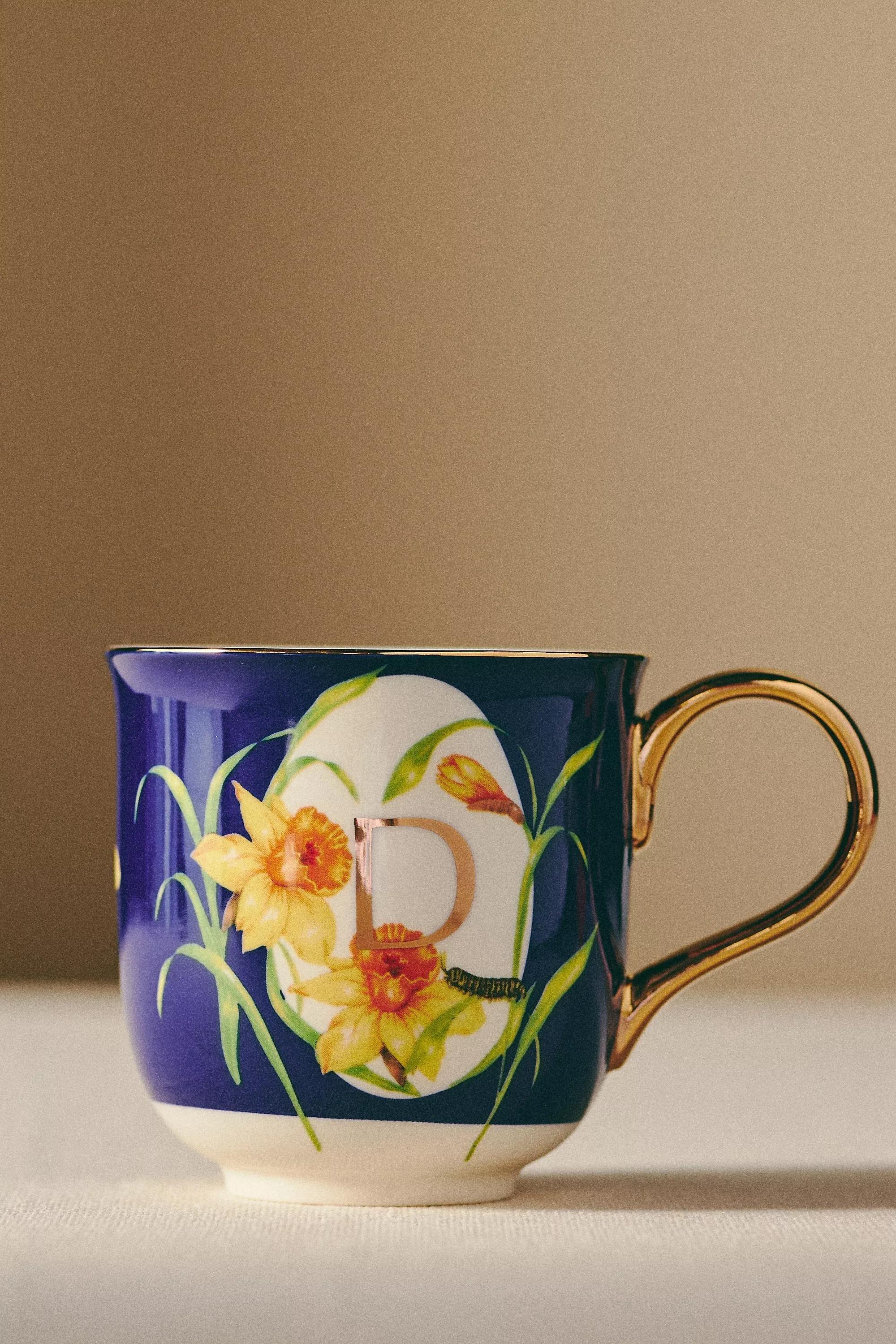 Lou Rota For Anthropologie Nature Table Monogram Mug, D, A501_0904, large image number 0