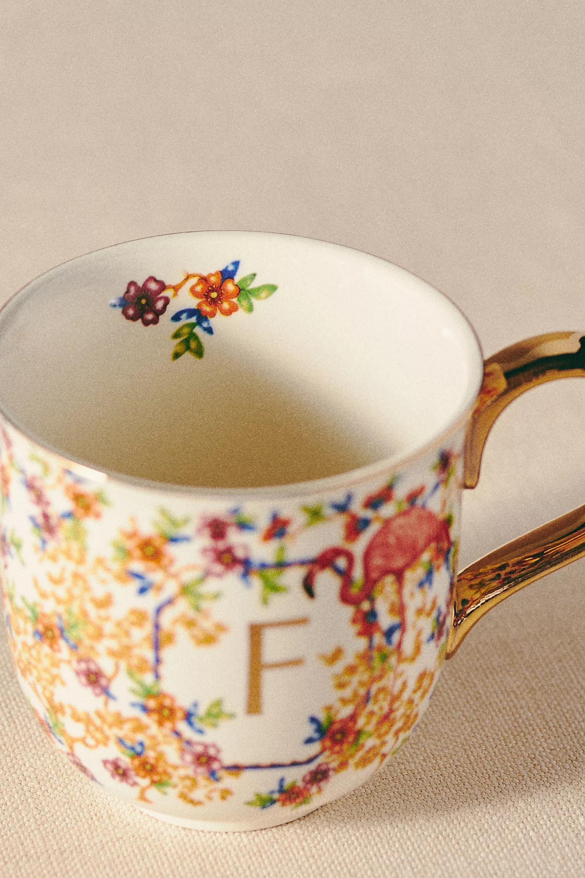 Lou Rota For Anthropologie Nature Table Monogram Mug, F, A501_0906, large image number 1