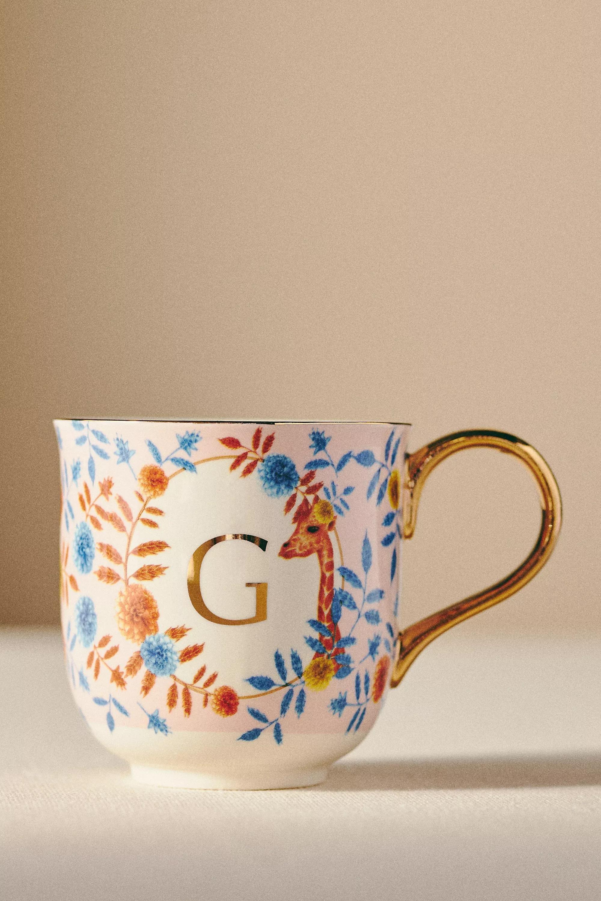Lou Rota For Anthropologie Nature Table Monogram Mug, G, A501_0907, large image number 0