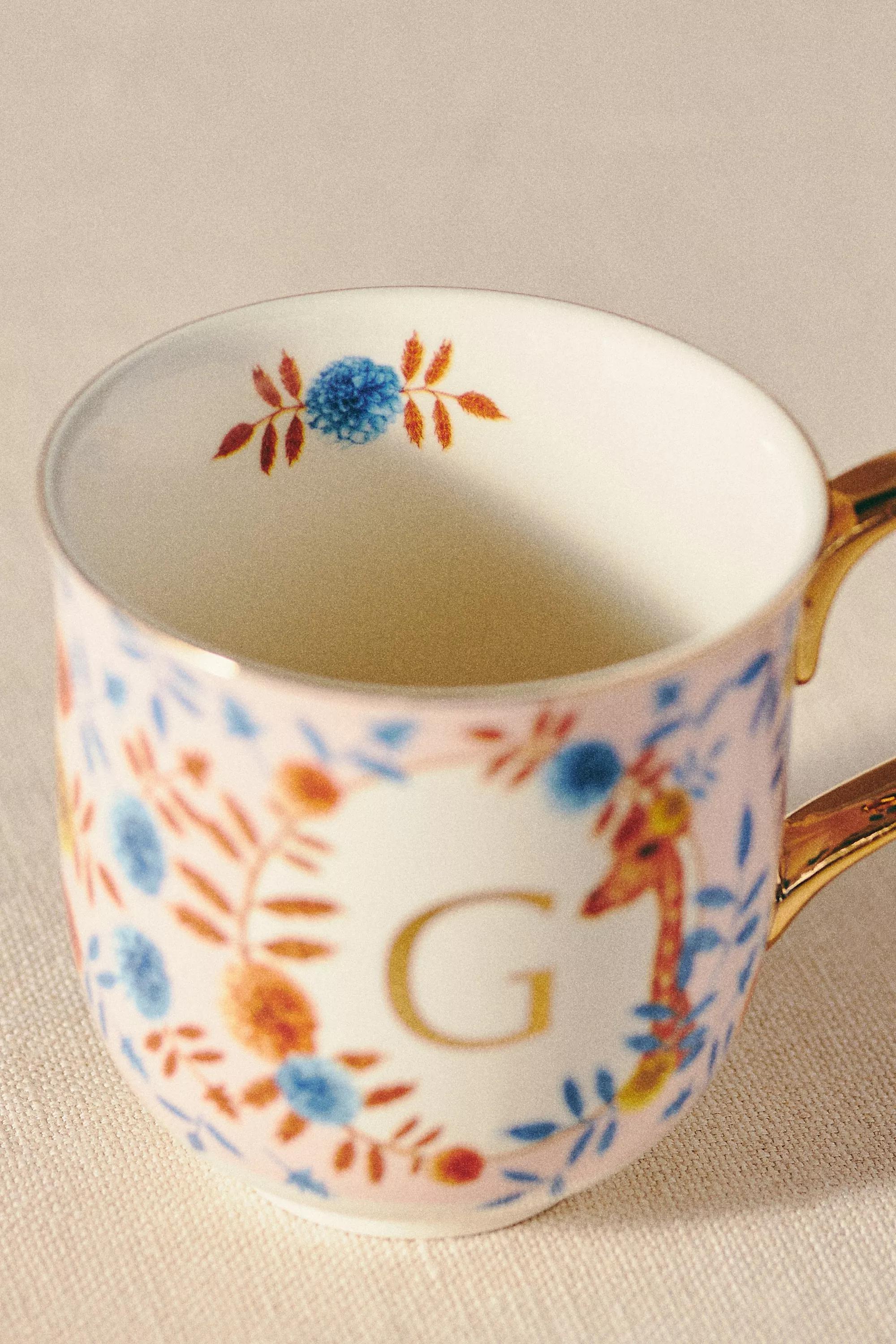 Lou Rota For Anthropologie Nature Table Monogram Mug, G, A501_0907, large image number 1