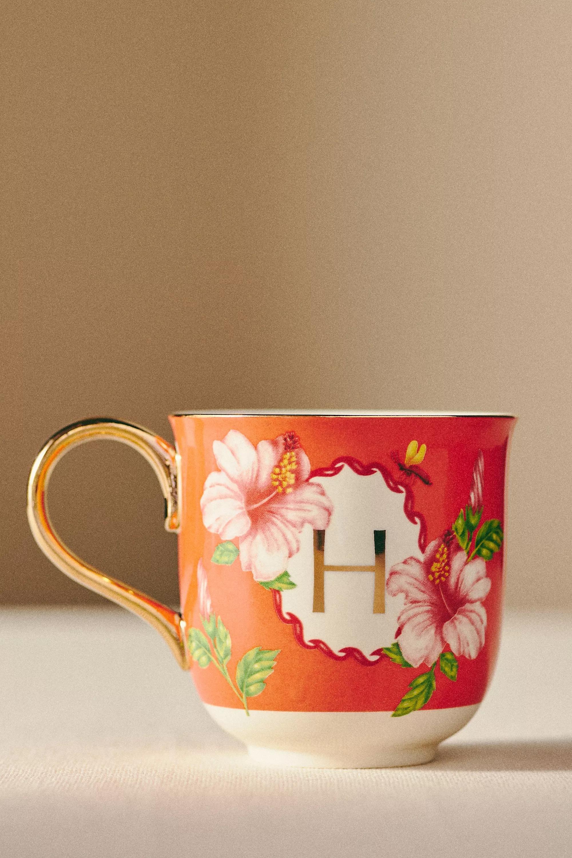 Nature Table Monogram Mug, Multicolour, A501_0908, large image number 0