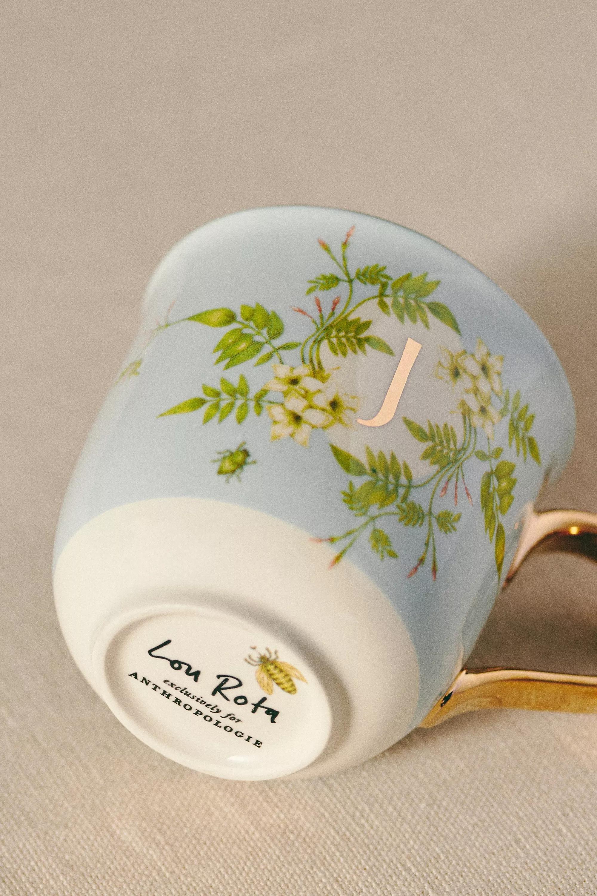 Lou Rota For Anthropologie Nature Table Monogram Mug, J, A501_0910, large image number 3