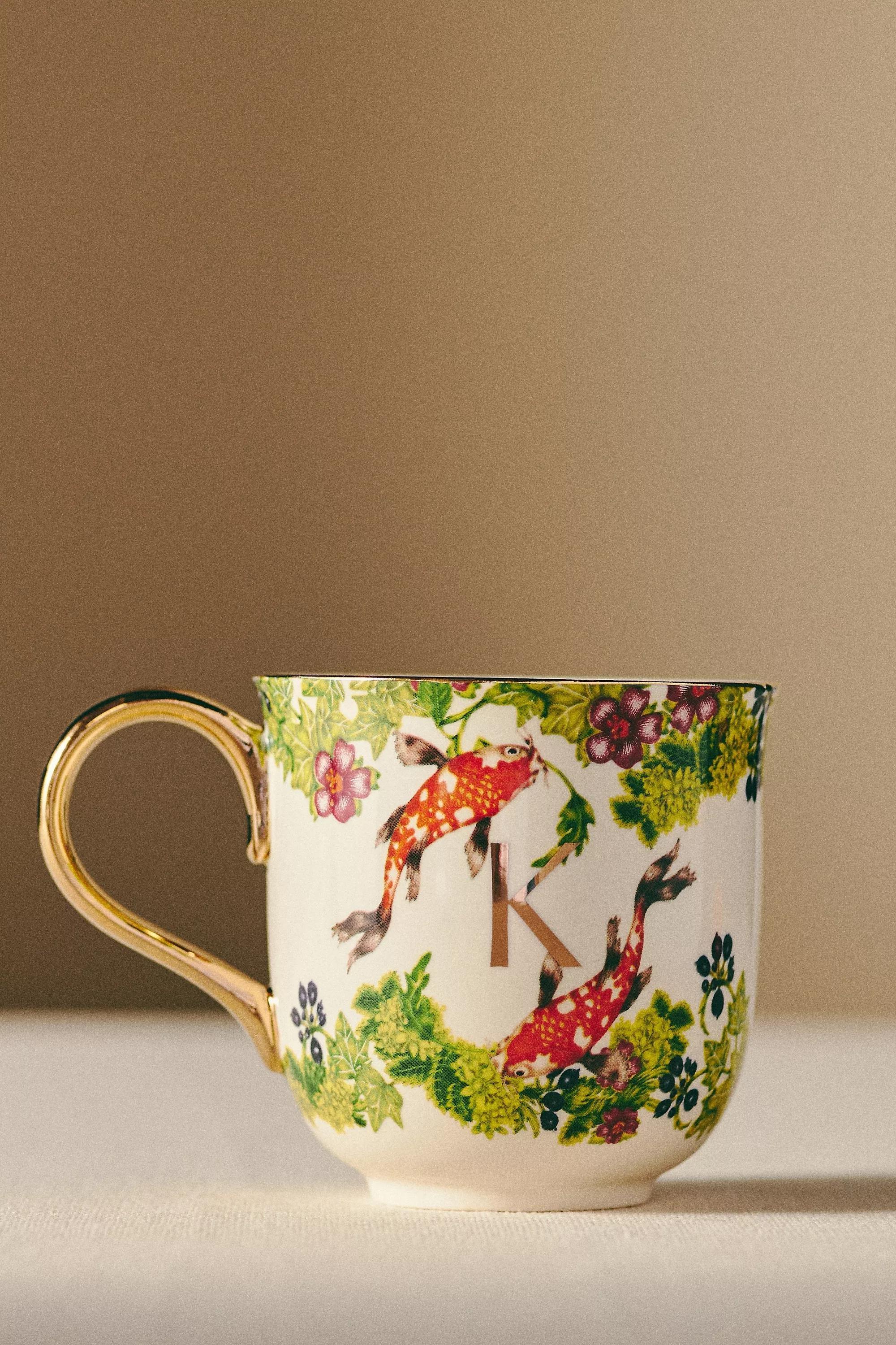 Lou Rota For Anthropologie Nature Table Monogram Mug, K, A501_0911, large image number 0