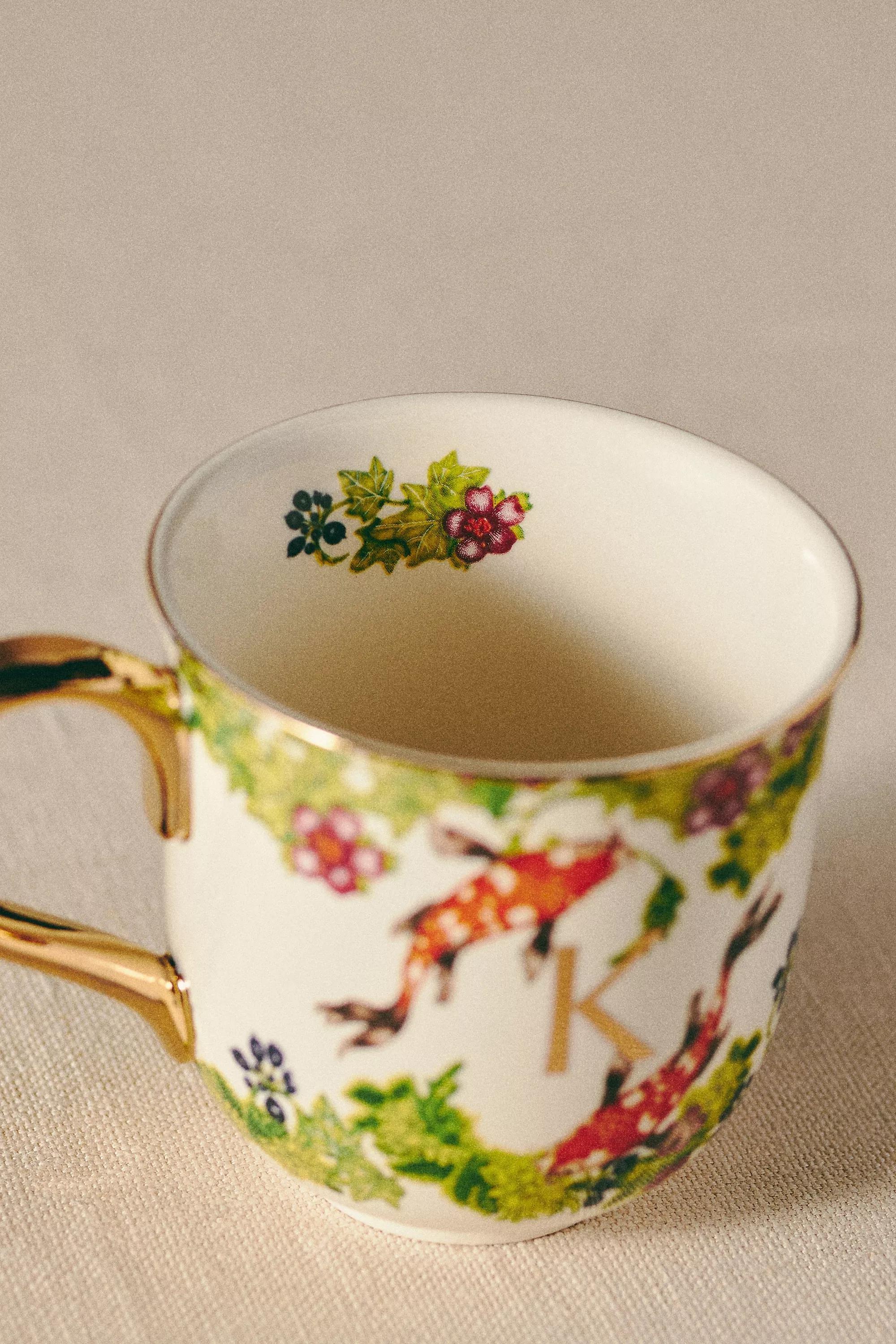 Lou Rota For Anthropologie Nature Table Monogram Mug, K, A501_0911, large image number 1