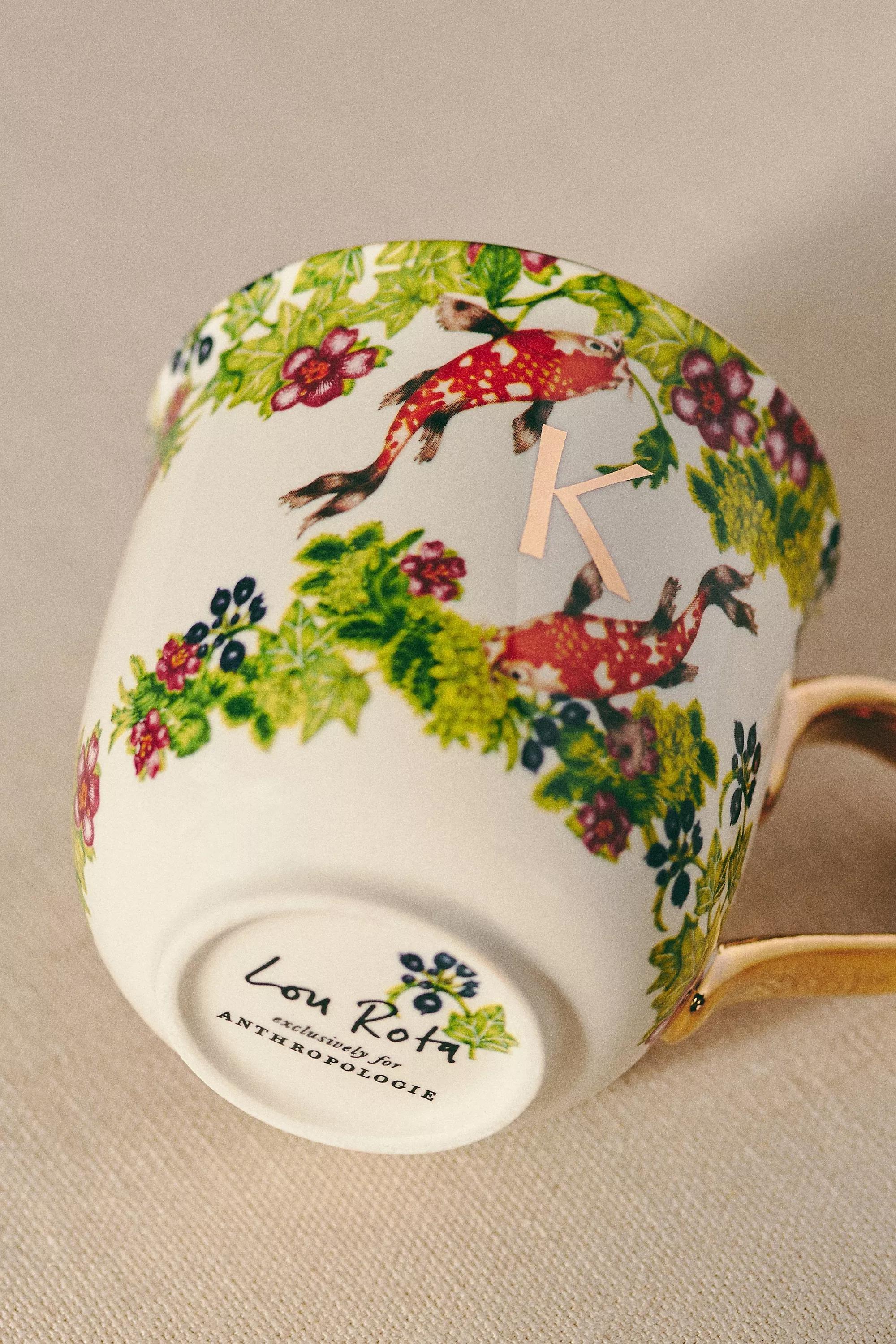 Lou Rota For Anthropologie Nature Table Monogram Mug, K, A501_0911, large image number 3