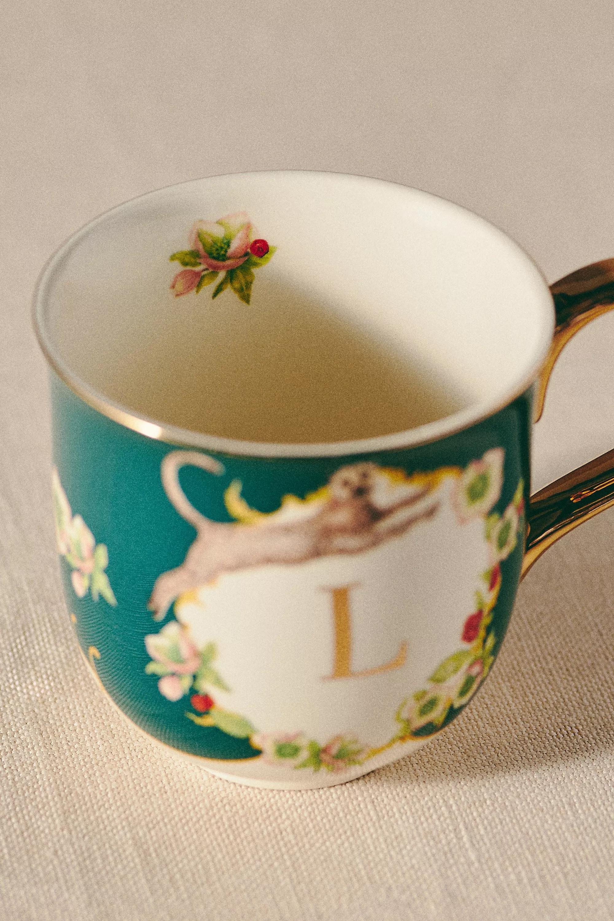 Lou Rota For Anthropologie Nature Table Monogram Mug, L, A501_0912, large image number 1