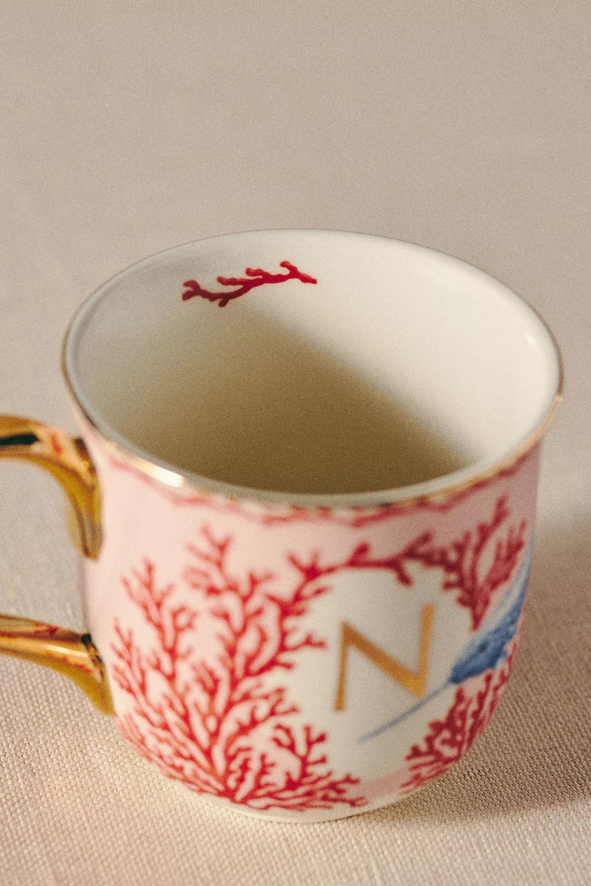 Lou Rota For Anthropologie Nature Table Monogram Mug, N, A501_0914, large image number 1