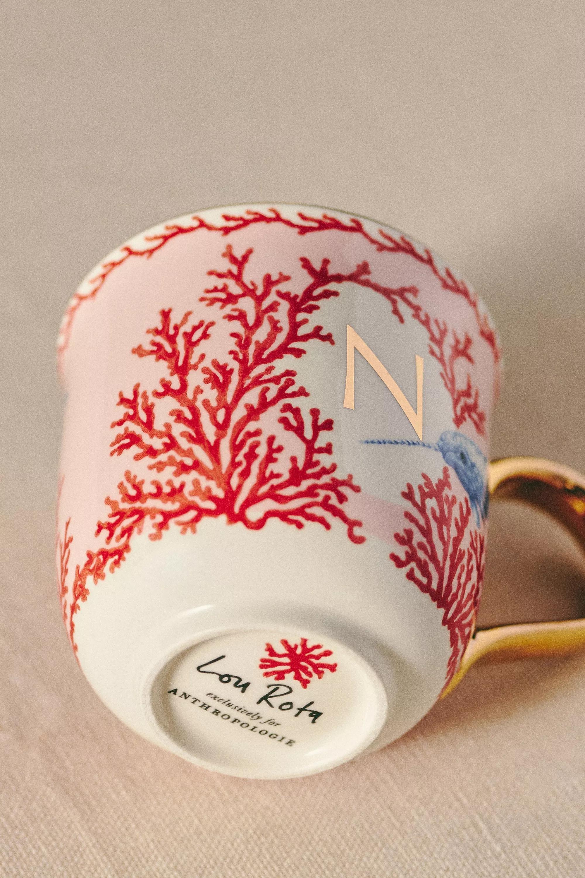Lou Rota For Anthropologie Nature Table Monogram Mug, N, A501_0914, large image number 3