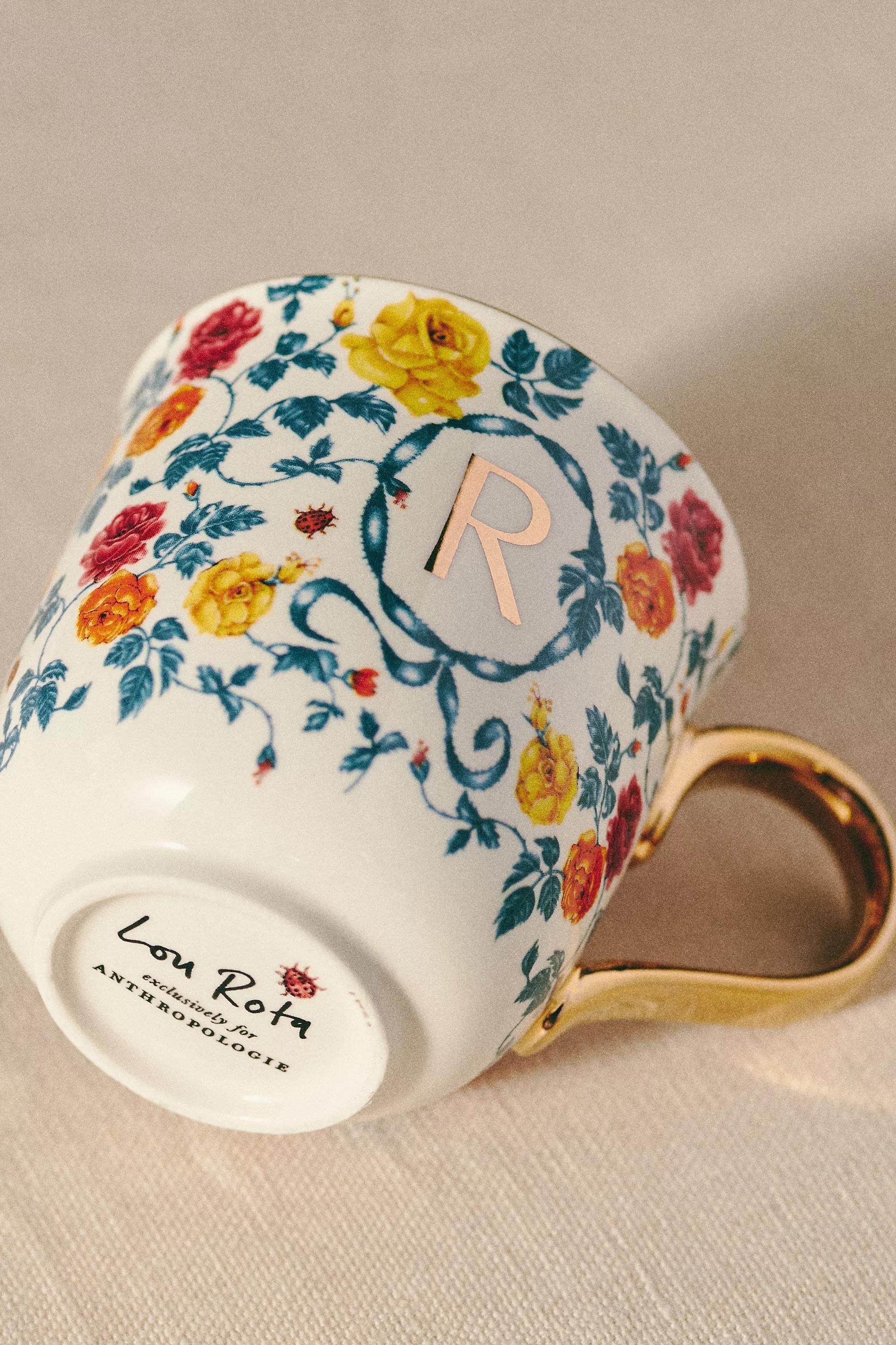 Lou Rota For Anthropologie Nature Table Monogram Mug, R, A501_0918, large image number 3
