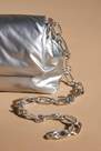 Anthropologie - Metallic Puff Shoulder Bag, Silver