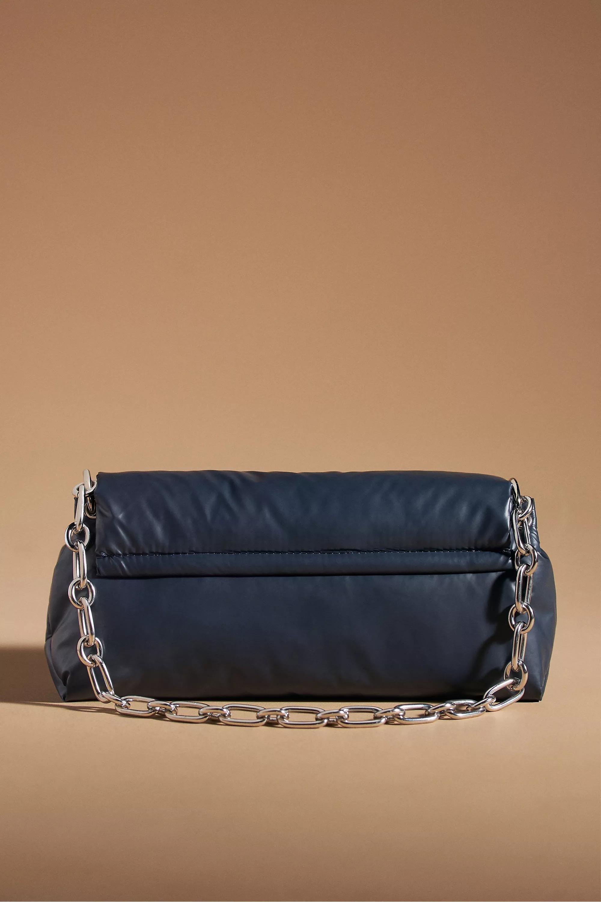 Metallic Puff Shoulder Bag, Blue, A501_0040, large image number 1