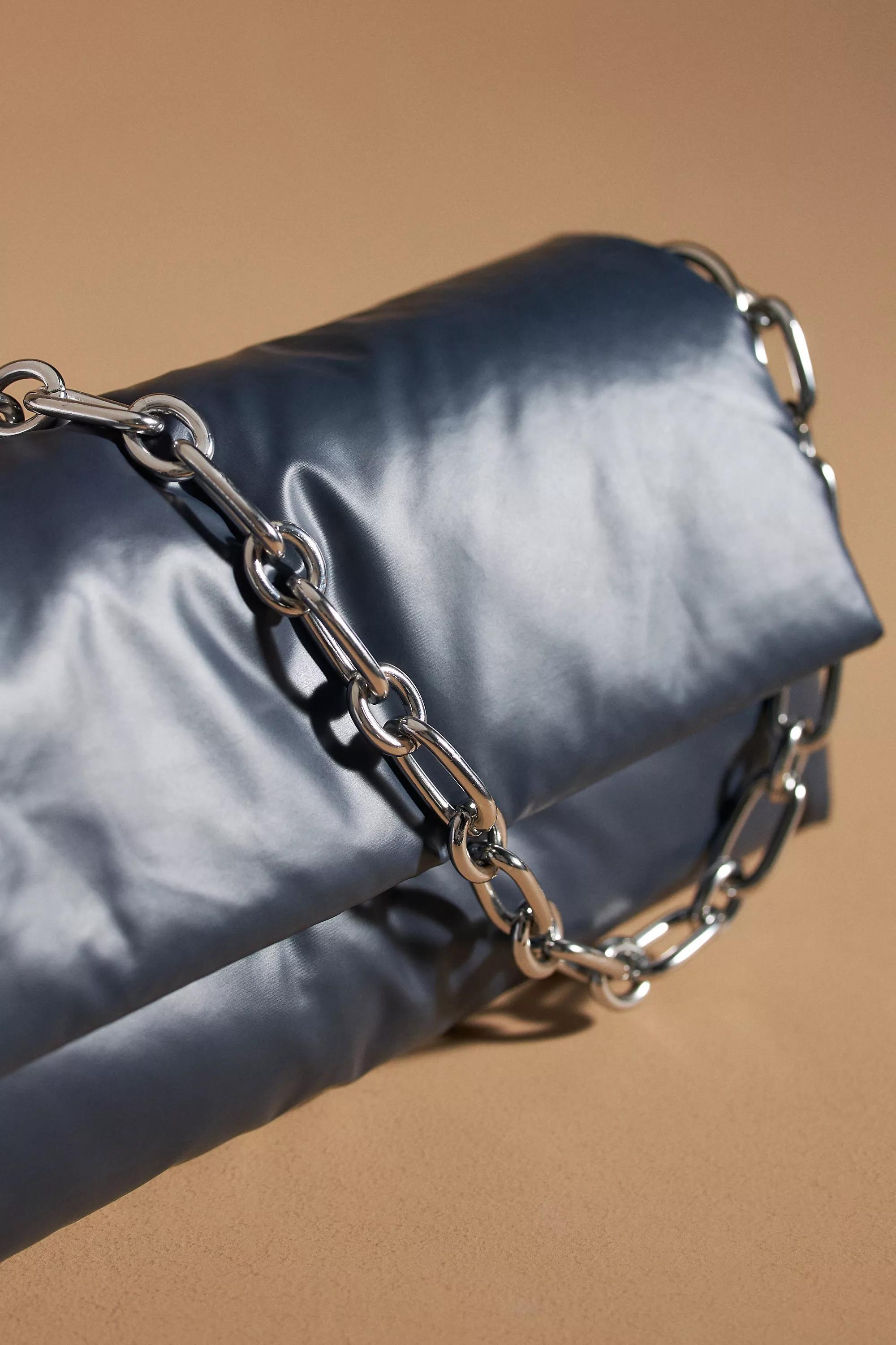 Metallic Puff Shoulder Bag, Blue, A501_0040, large image number 2