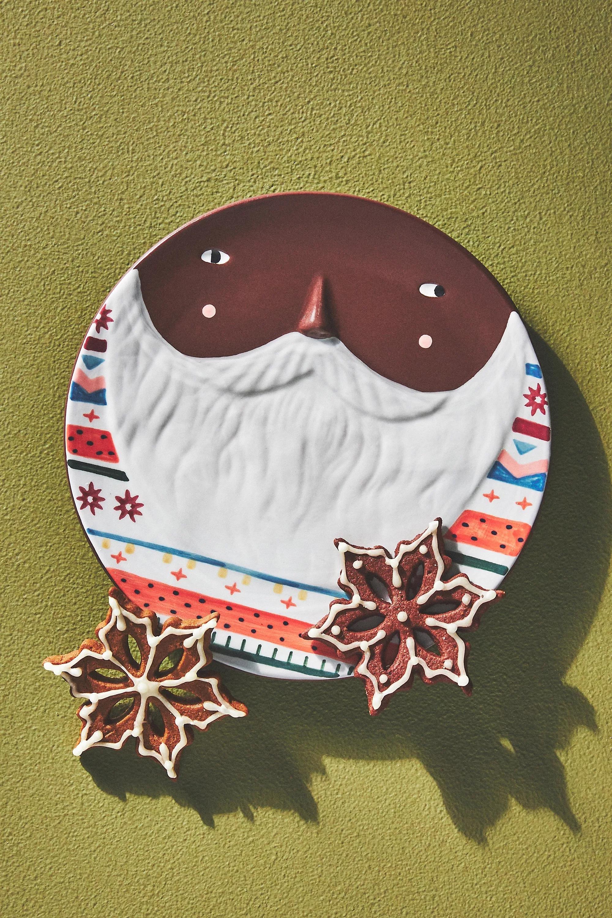 Fotini Christmas Dessert Plate, Black, A501_0001, large image number 3