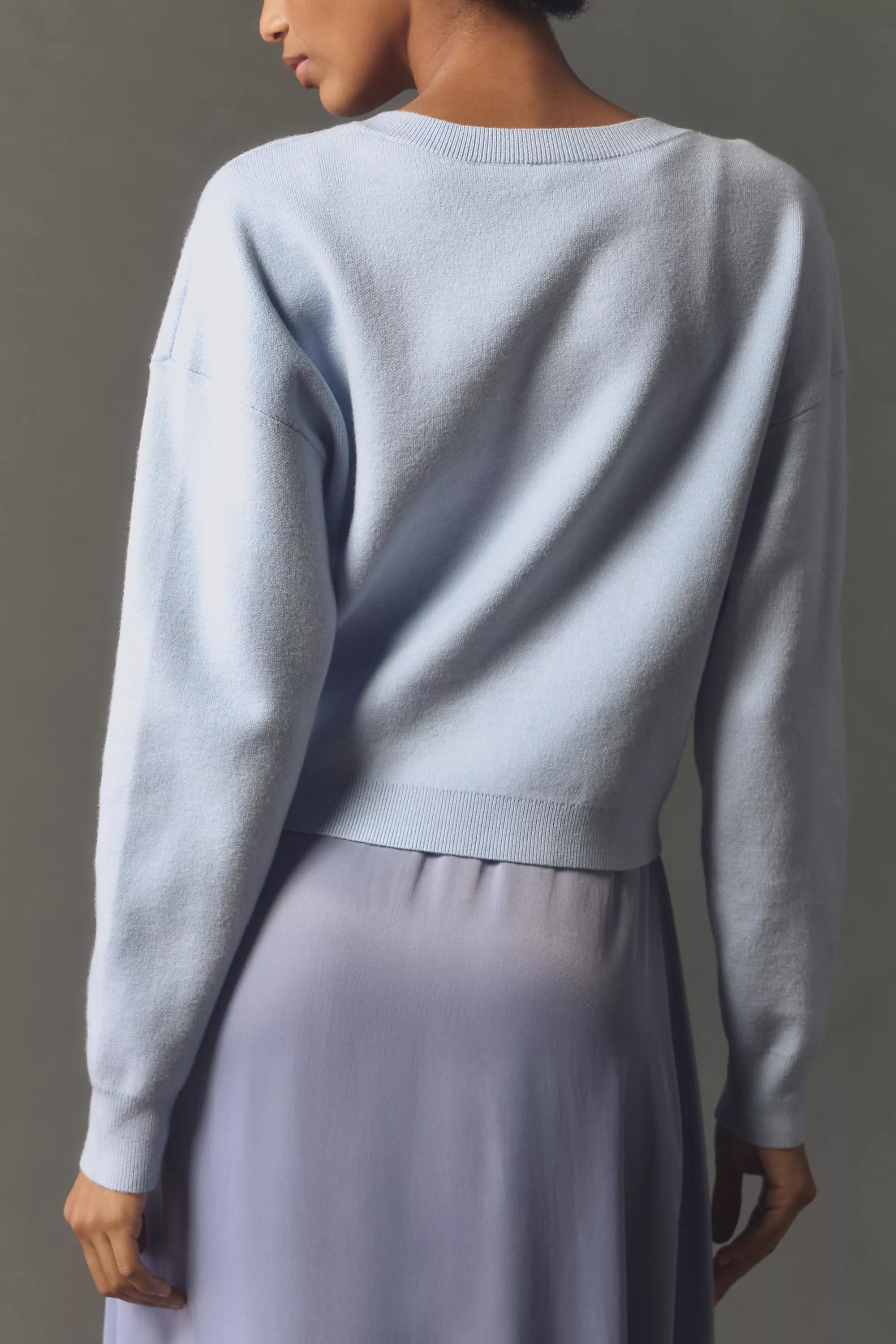 By Anthropologie Long Sleeve Midi Dress, Blue, , large image number 4