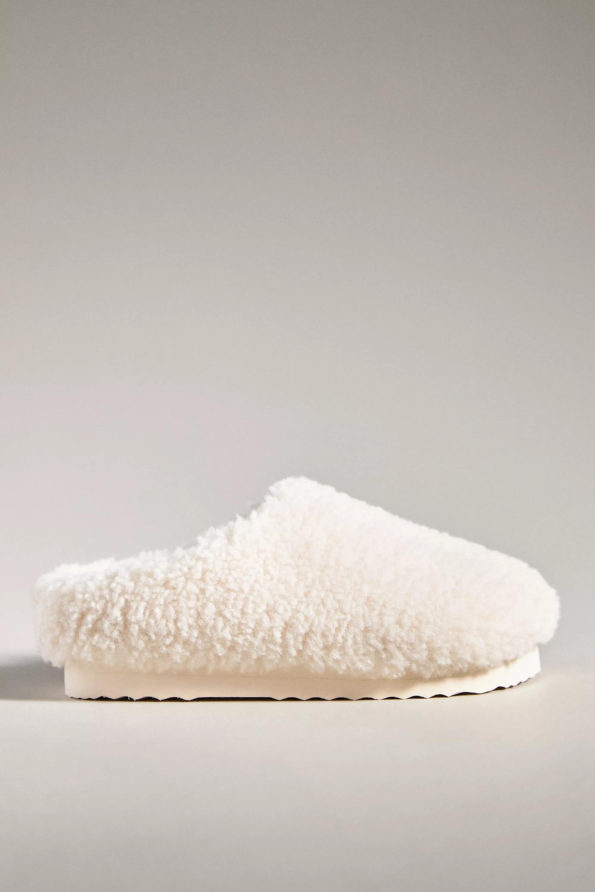 Sherpa Slippers, Creme, A501_0012, large image number 0