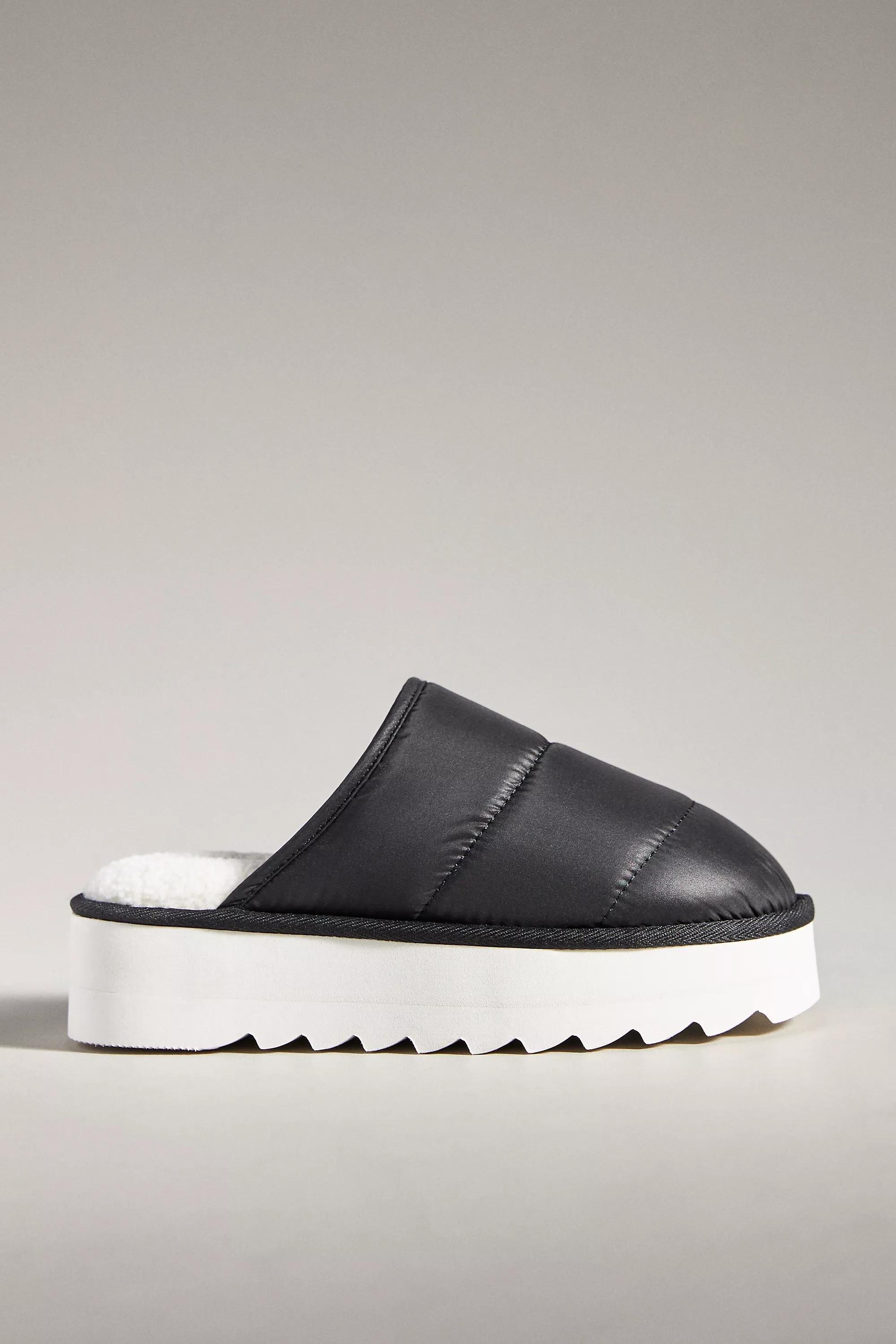 Maeve Puffy Platform Slippers, Black, , large image number 0