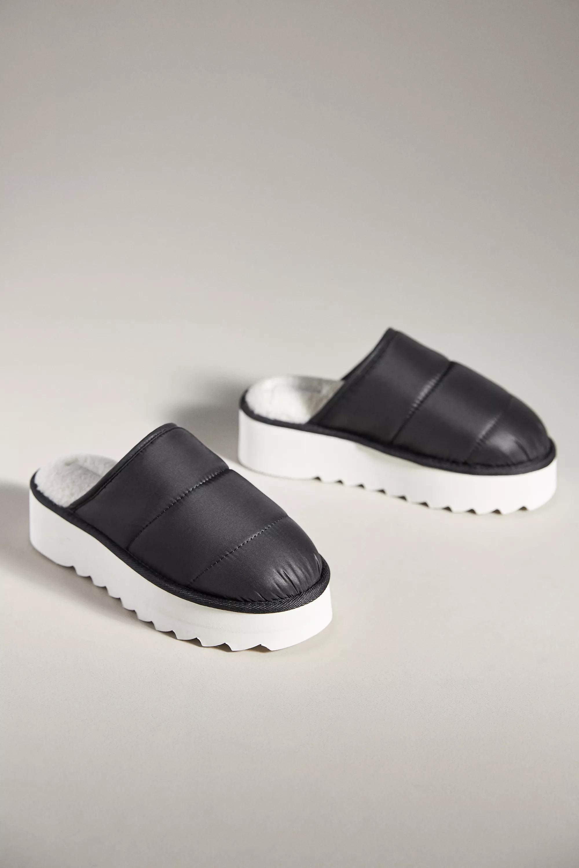 Maeve Puffy Platform Slippers, Black, , large image number 3