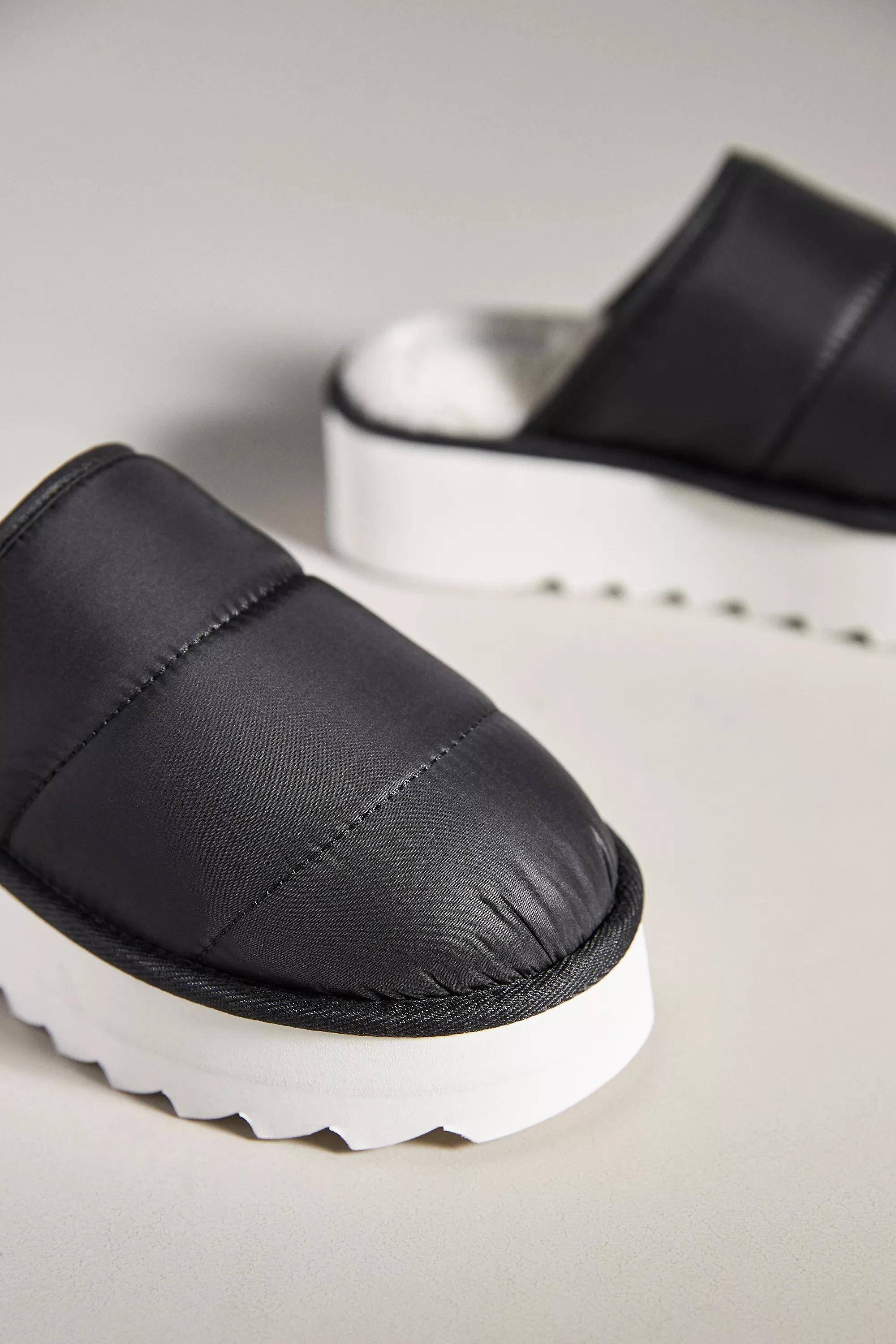 Maeve Puffy Platform Slippers, Black, , large image number 4