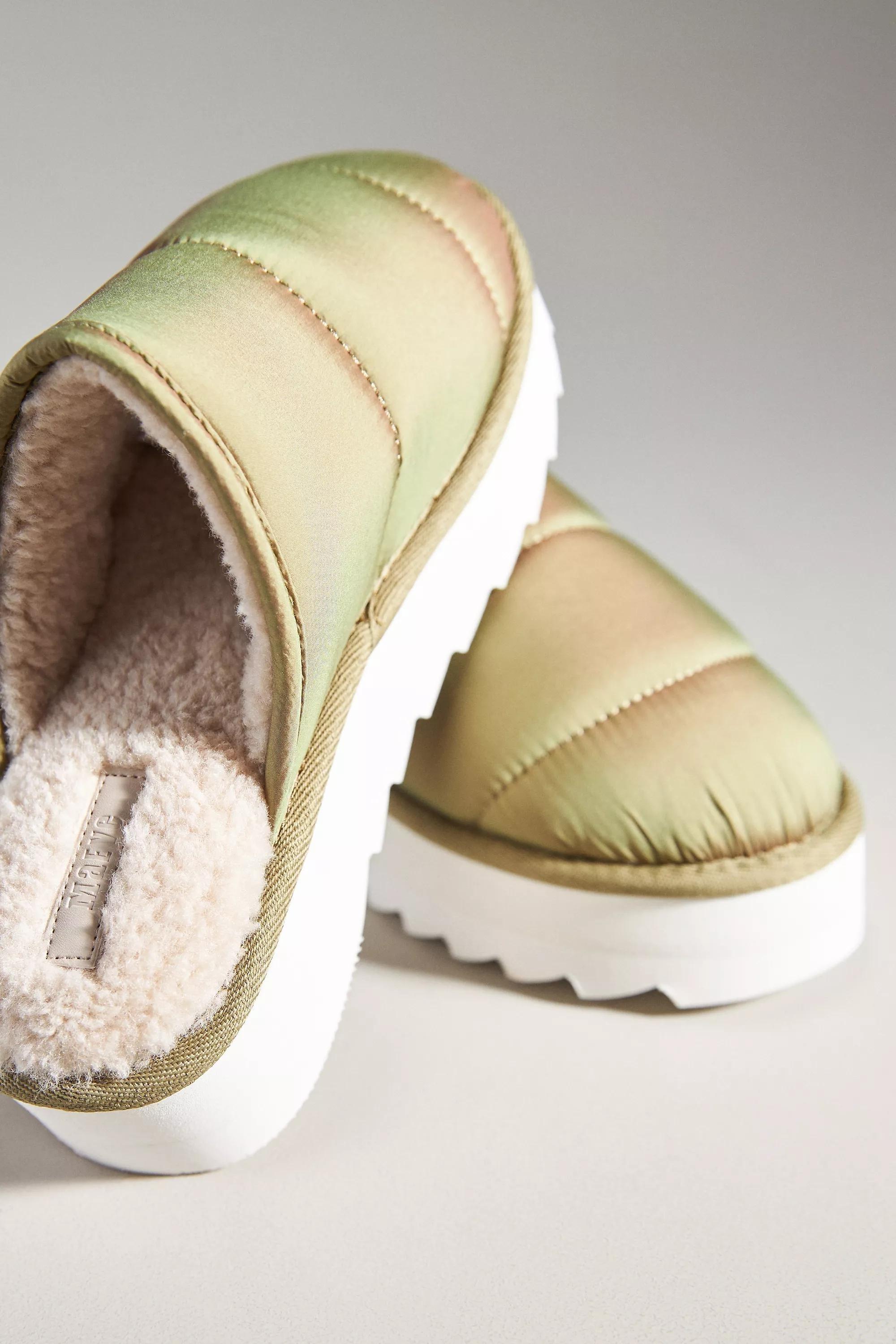 Maeve Puffy Platform Slippers, Green, , large image number 3