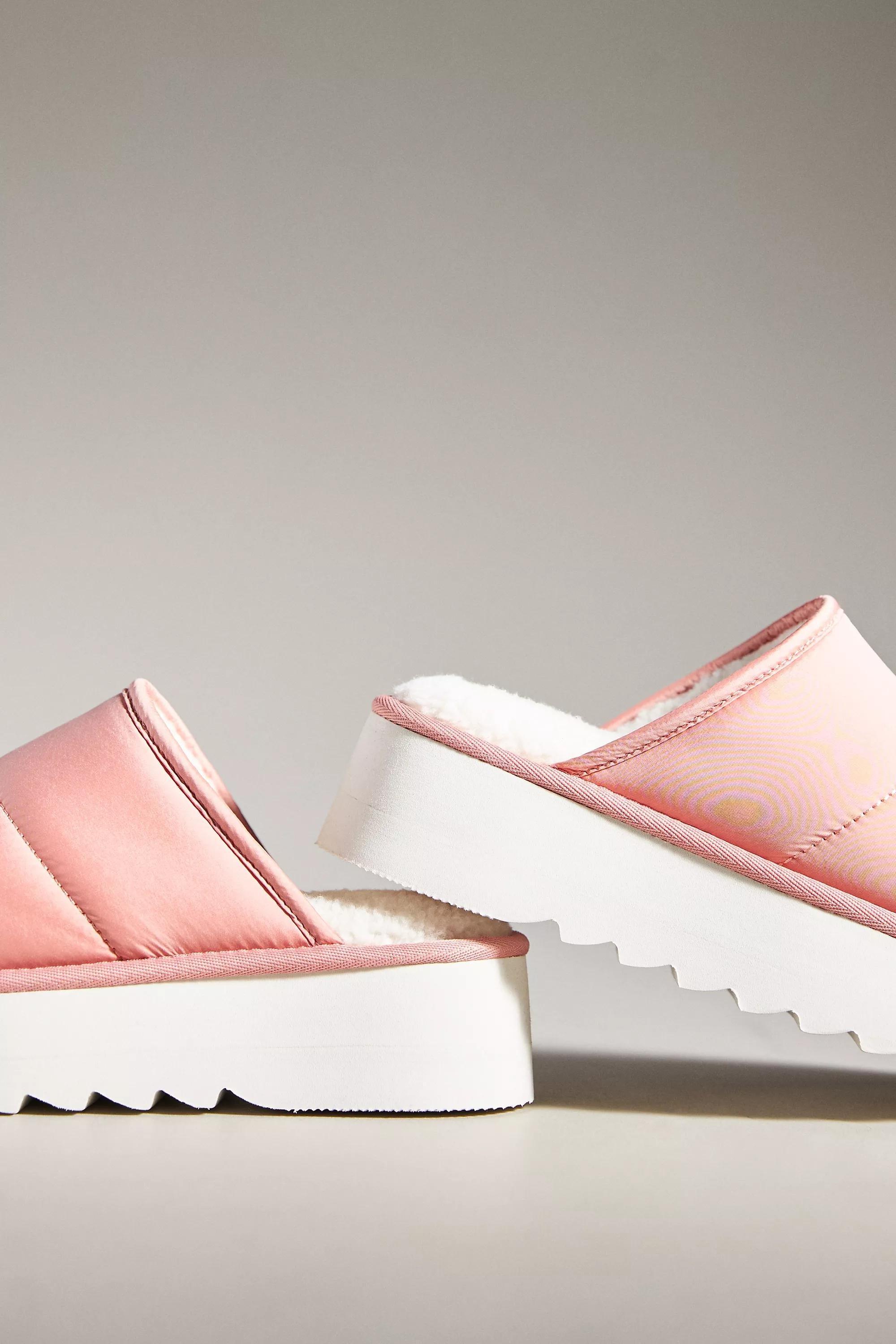 By Meave Puffy Platform Slippers, Pink, A501_0066, large image number 4