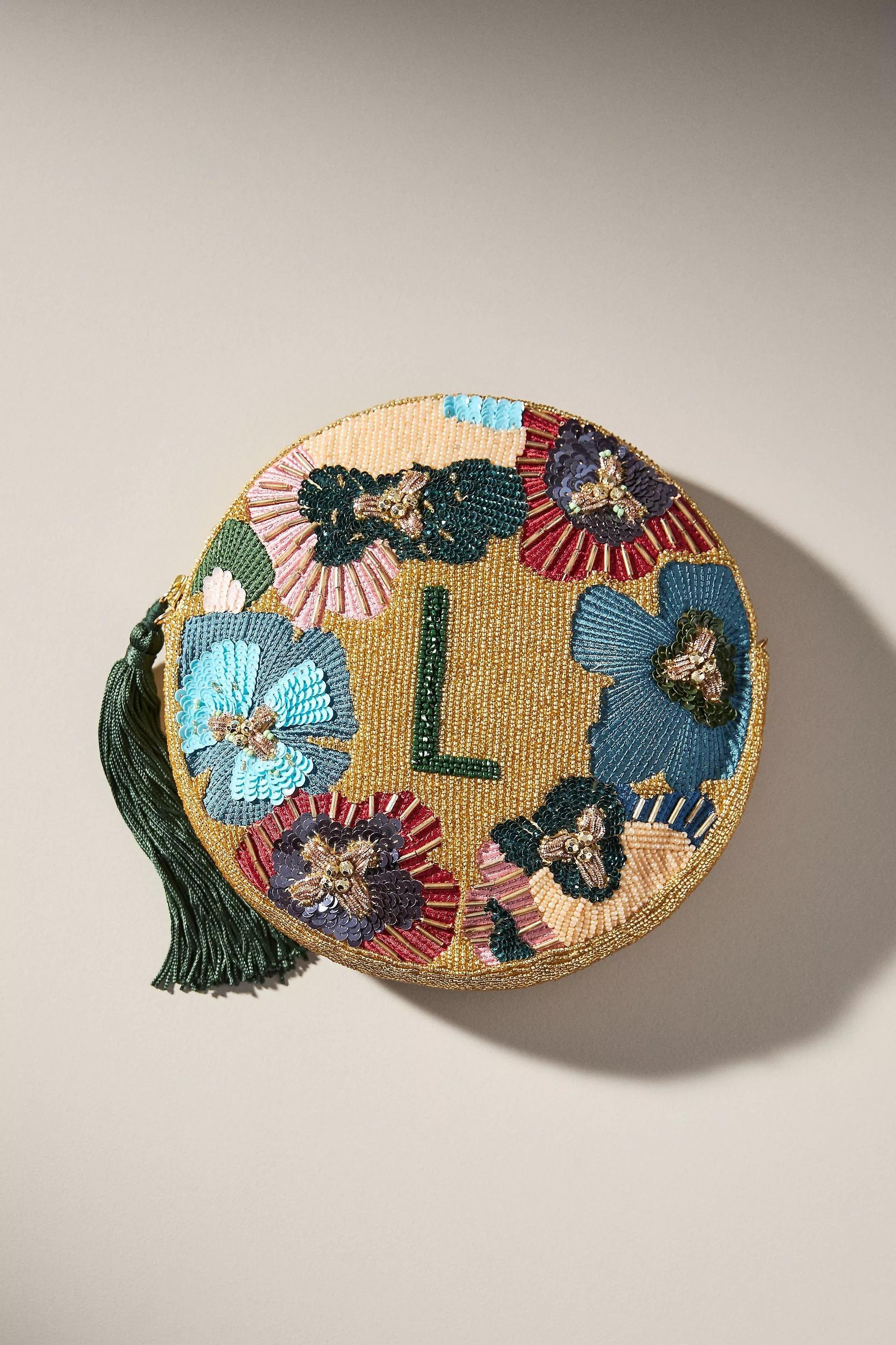Monogram Embellished Pouch, L, A501_0912, large image number 0