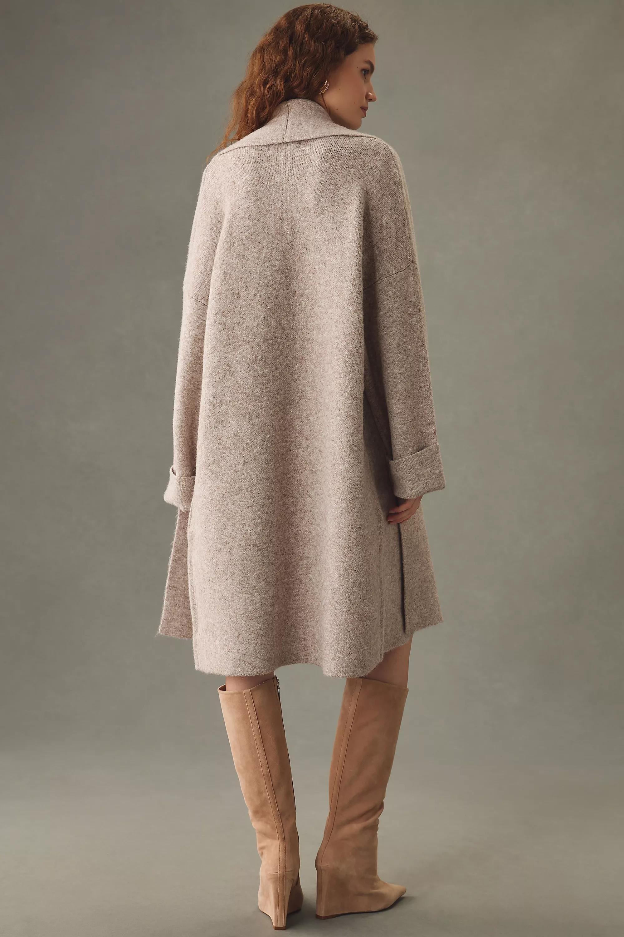 The Mariel Longline Cardigan By Anthropologie, Taupe, A501_0023, large image number 2