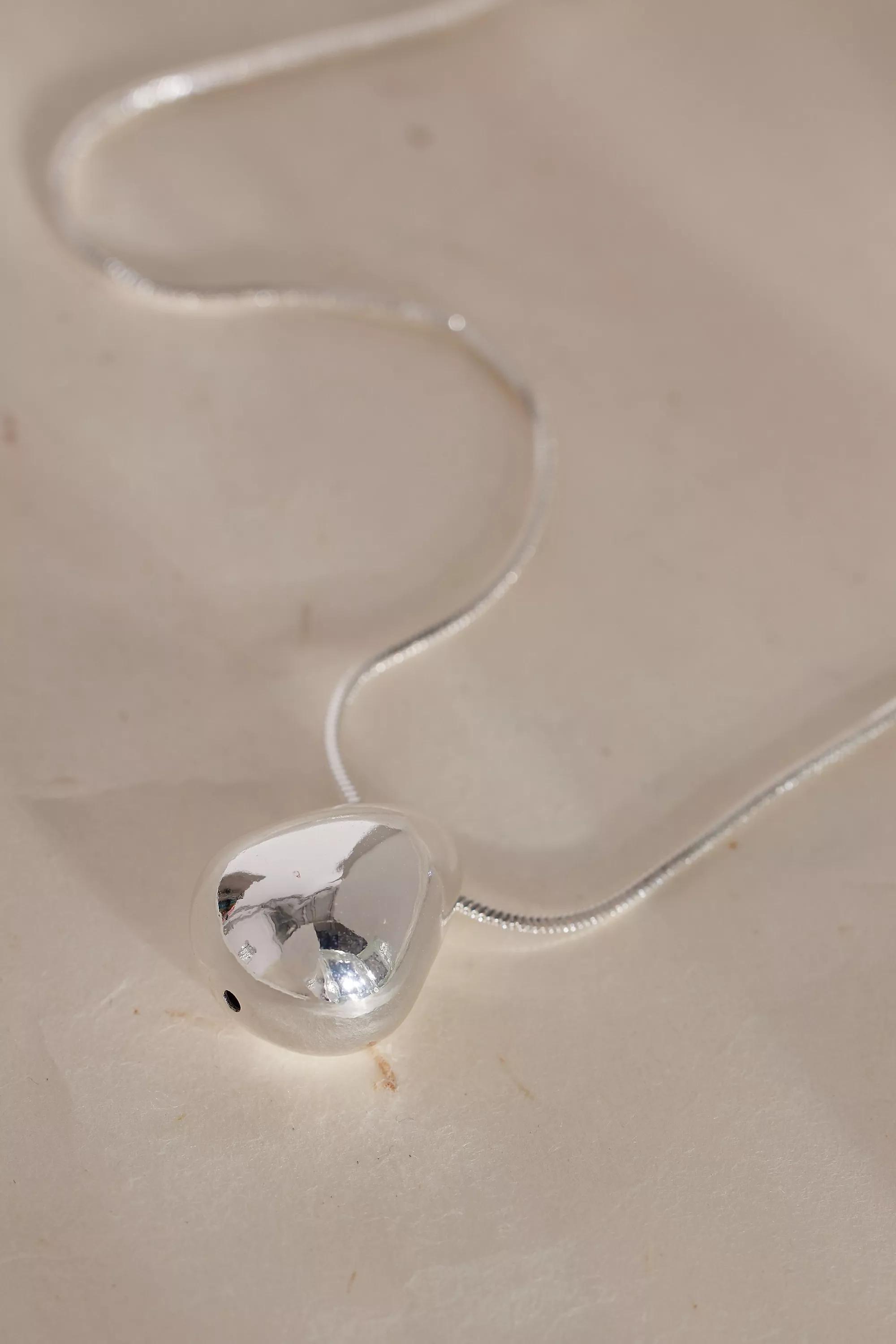 The Petra Mini Pendant Necklace, Silver, A501_0007, large image number 1