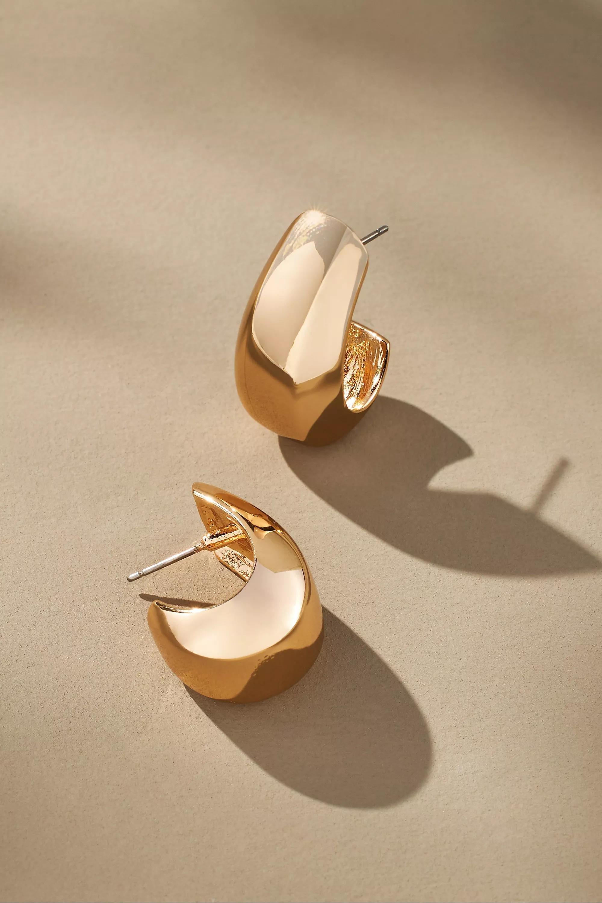 Anthropologie crescent hoop earrings new arrivals