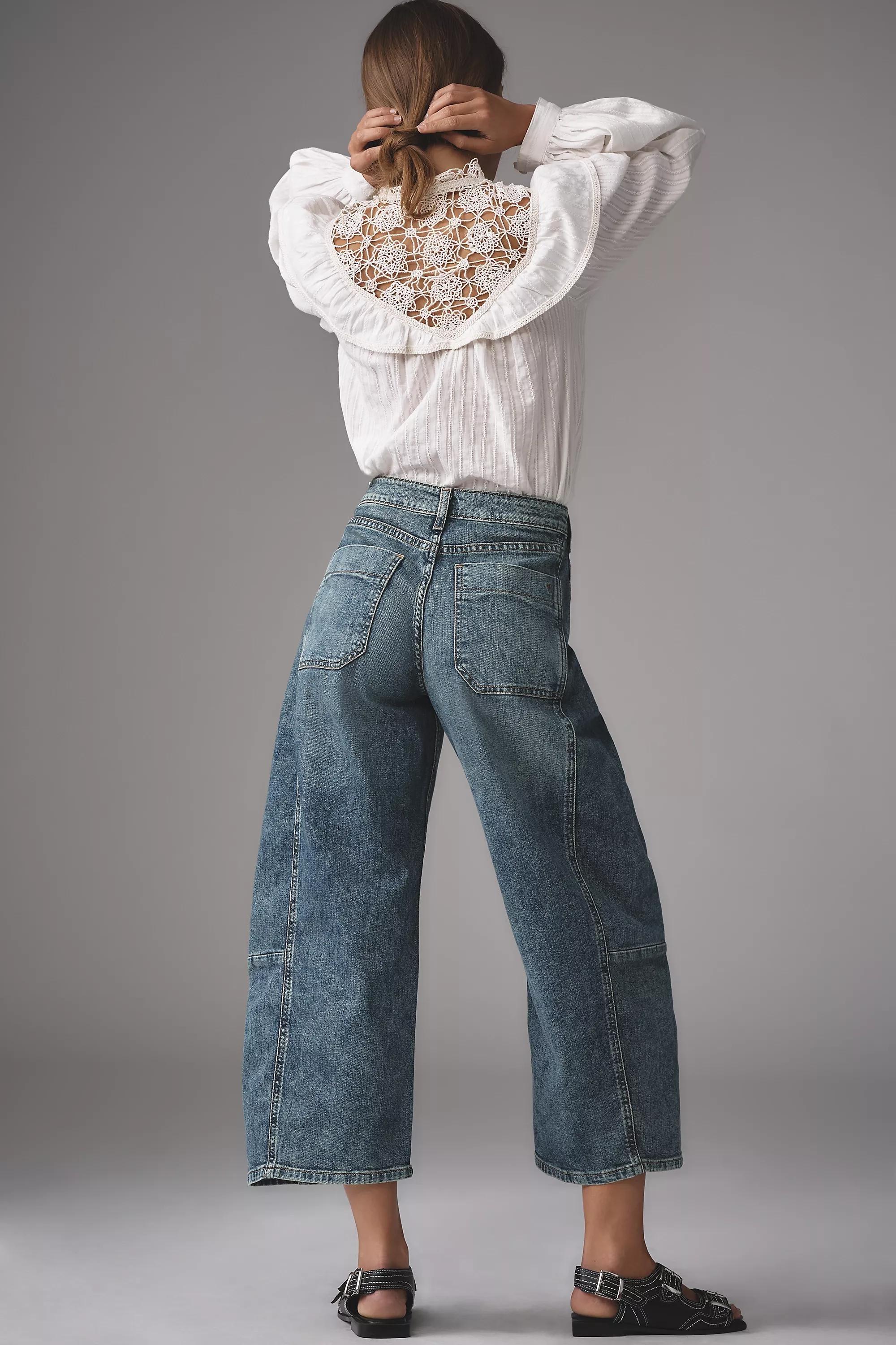 Anthropologie ed Denim Cropped, Blue, , large image number 2