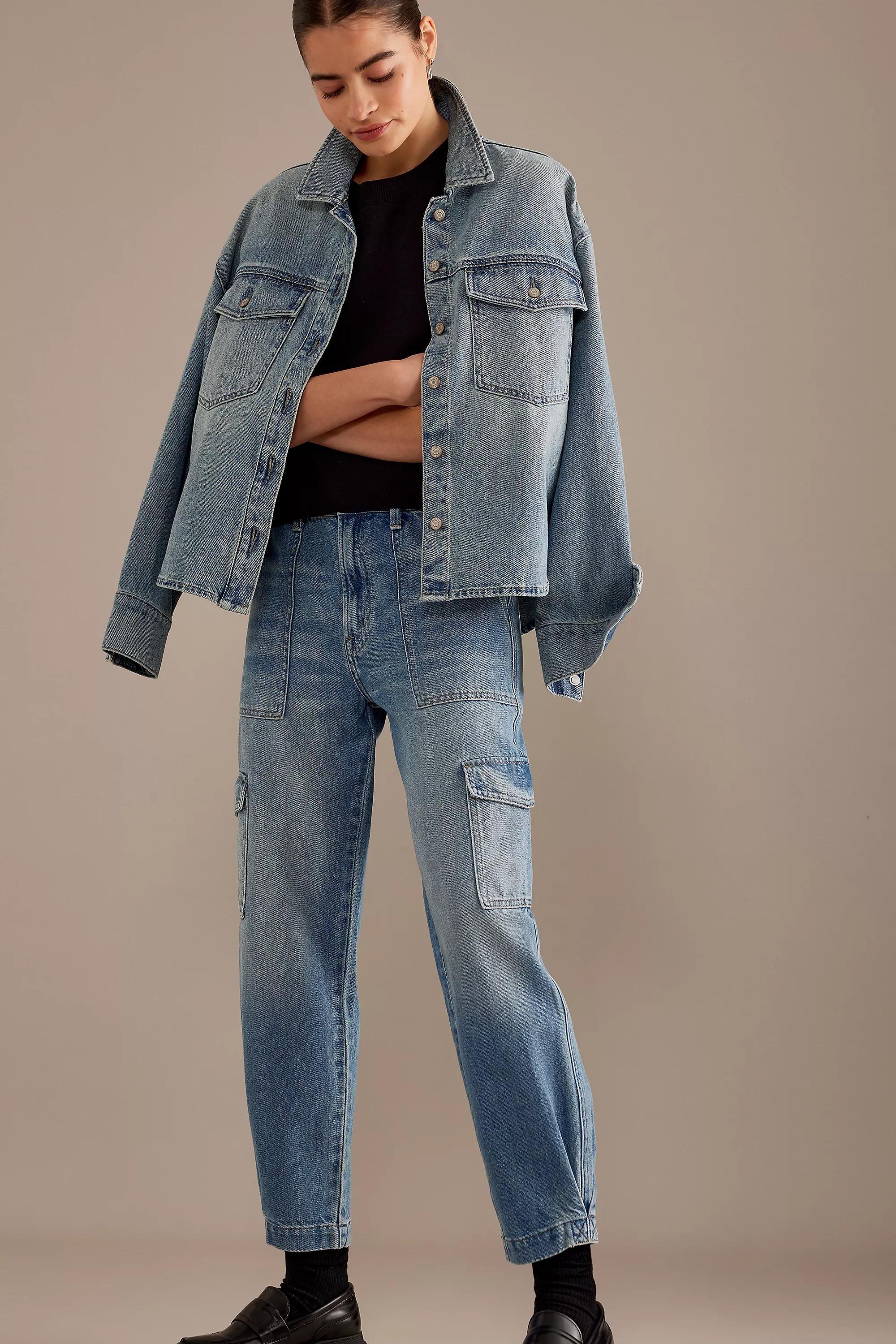 Pistola Josephine High-Rise Cargo Jeans, Blue, , large image number 0