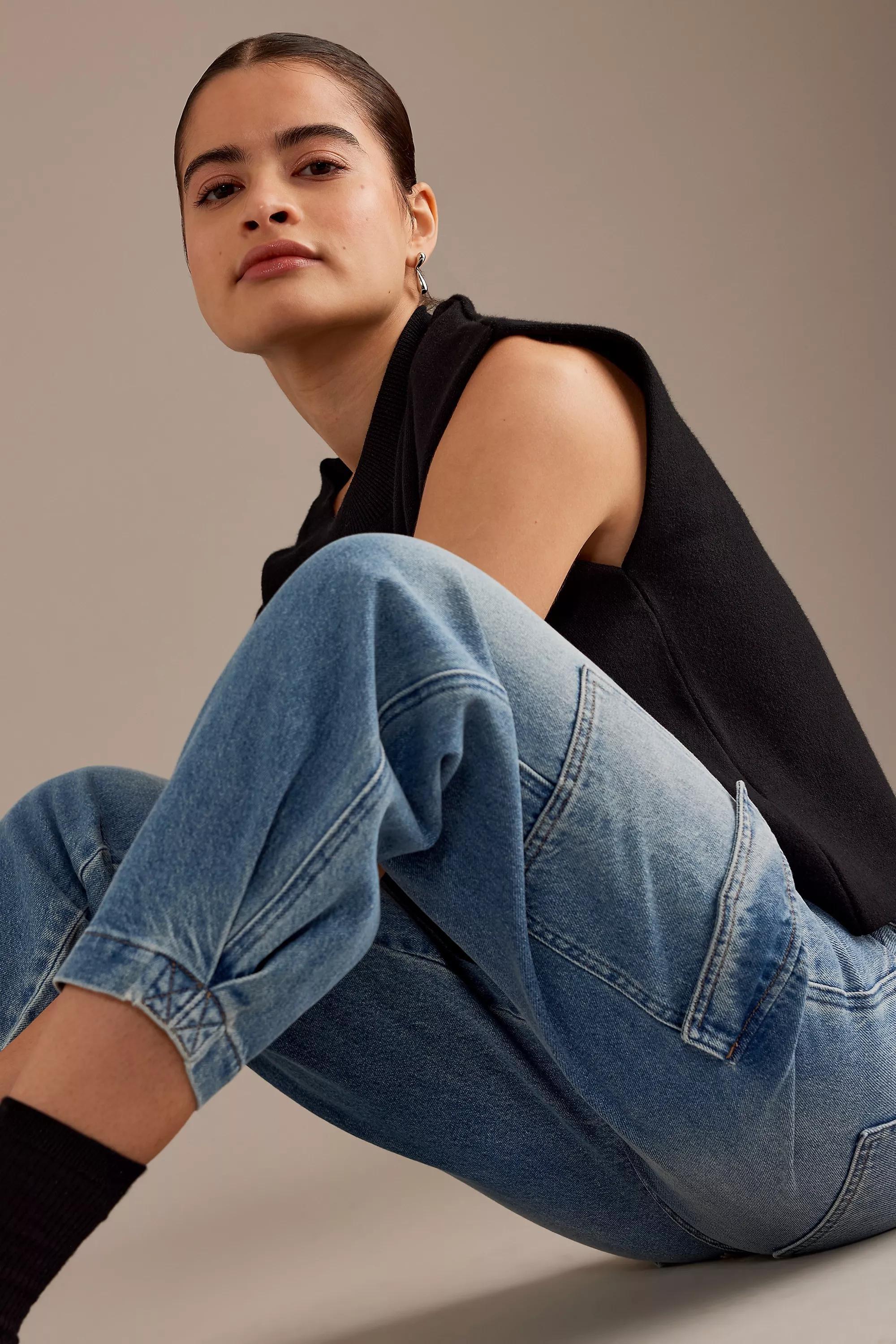 Pistola Josephine High-Rise Cargo Jeans, Blue, , large image number 6