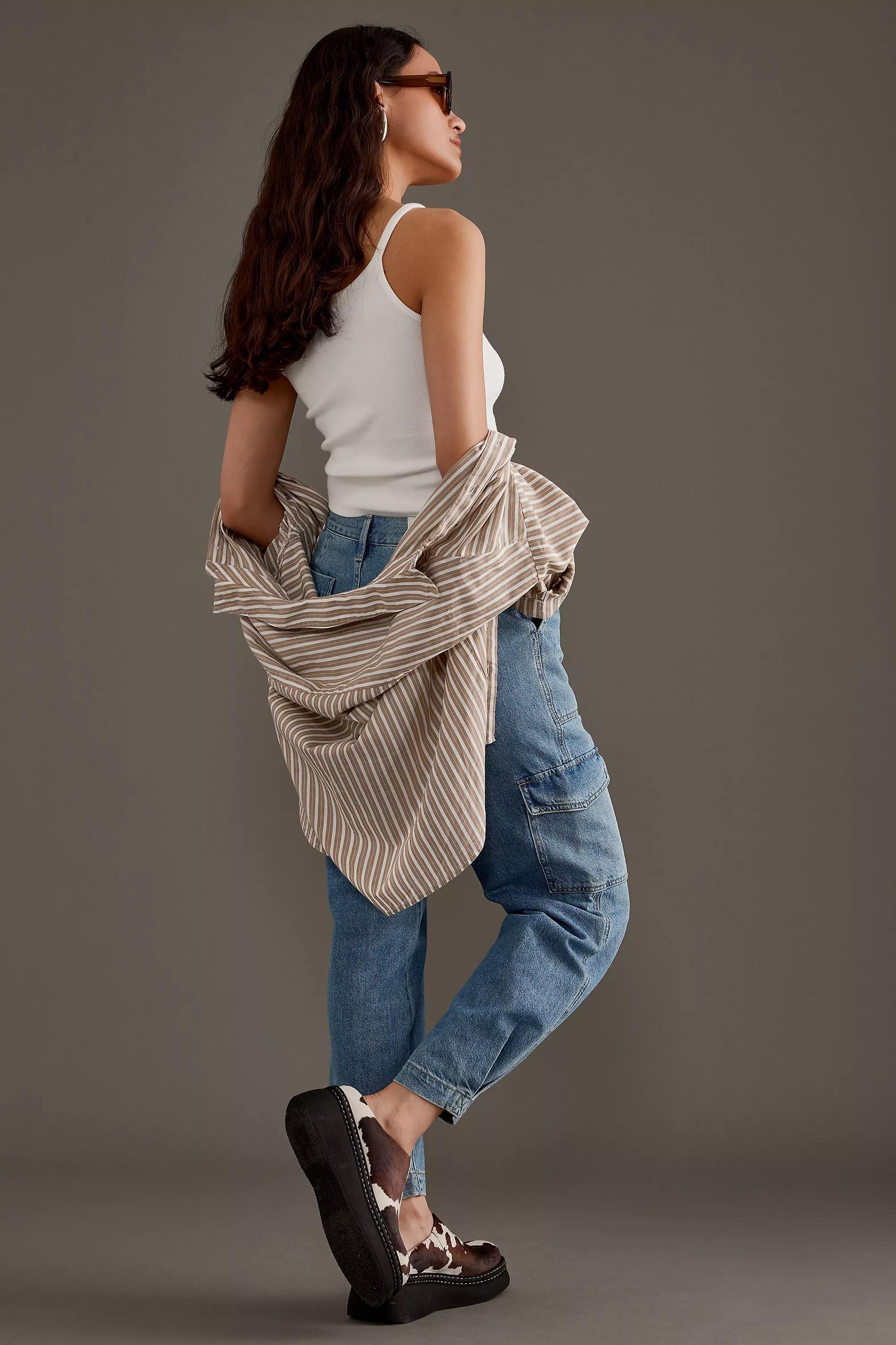 Pistola Josephine High-Rise Cargo Jeans, Blue, , large image number 9