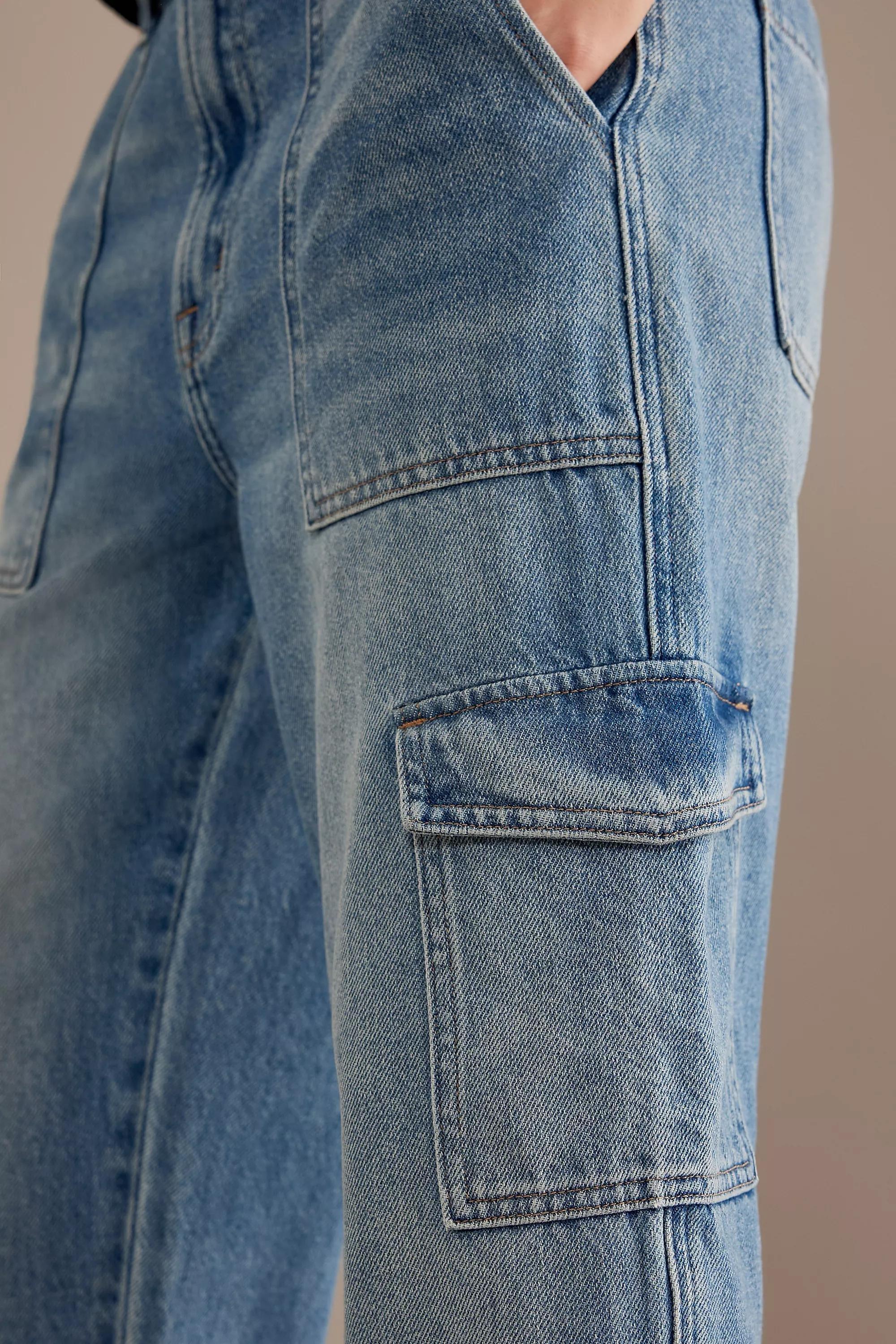 Pistola Josephine High-Rise Cargo Jeans, Blue, , large image number 10