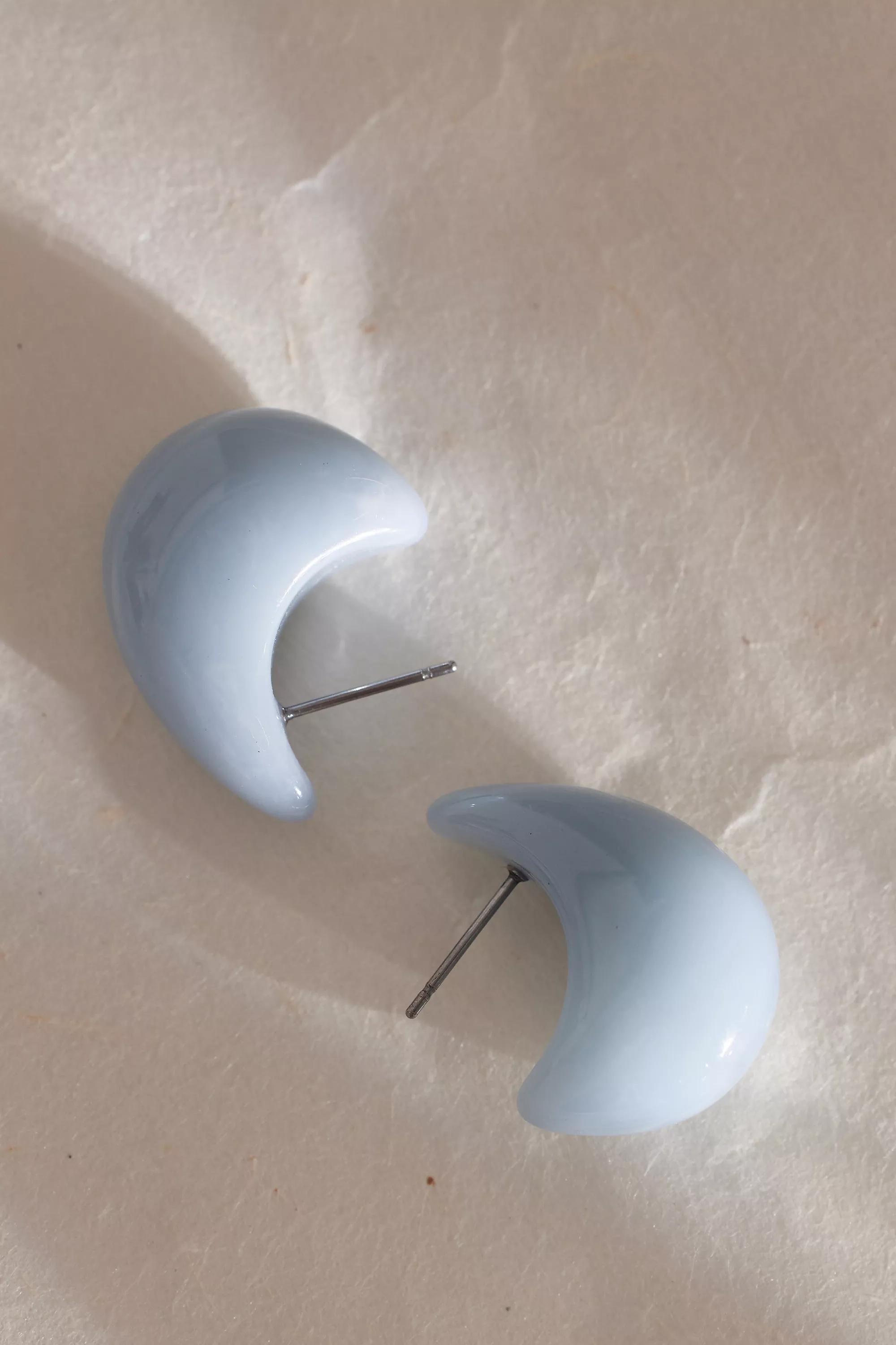 The Petra Resin Mini Drop Earrings, Blue, A501_0045, large image number 0