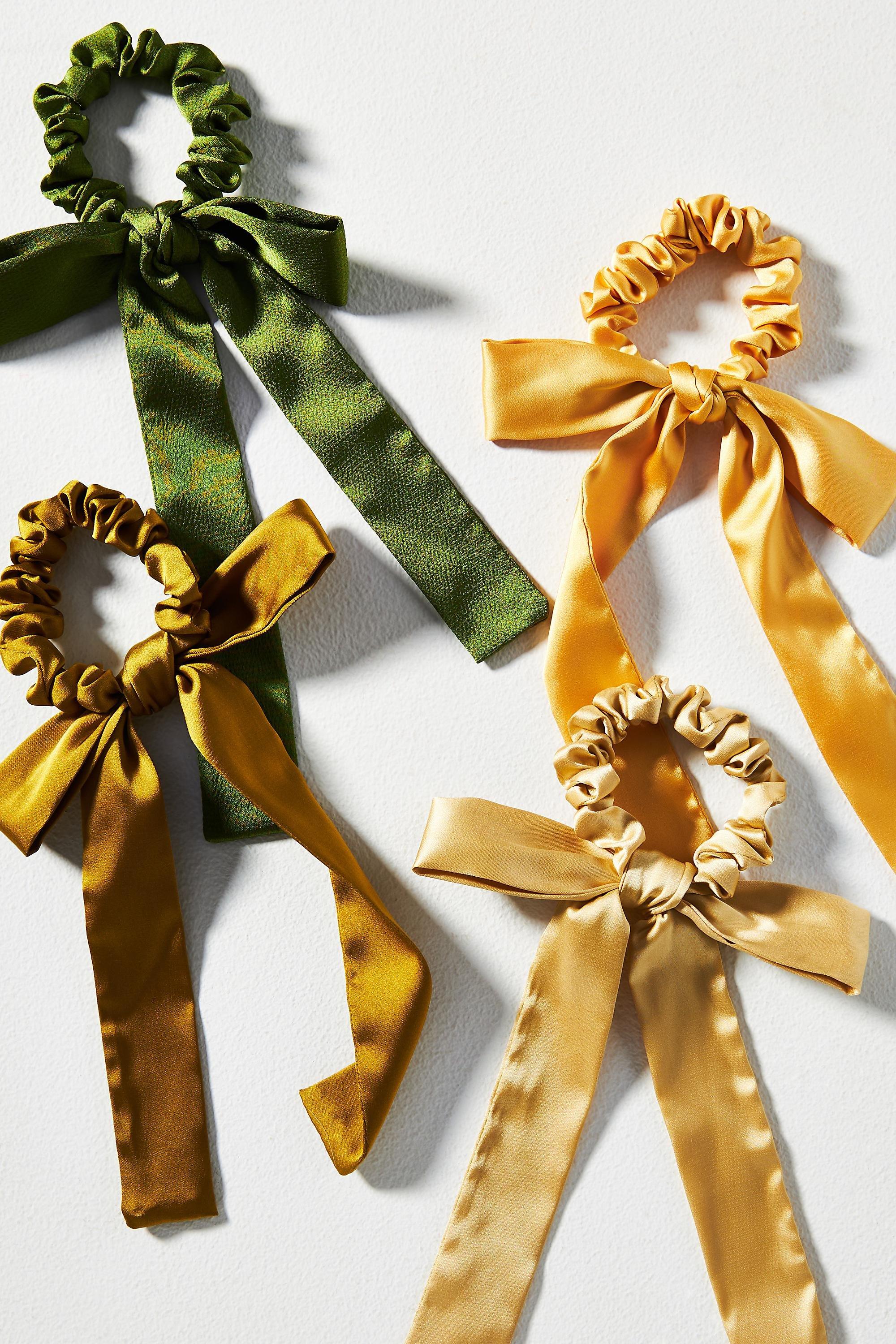 Combo Scrunchie Set Of 4, Green, A501_0030, large image number 0