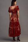 Anthropologie - The Somerset Maxi Dress: Velvet Edition, Pink
