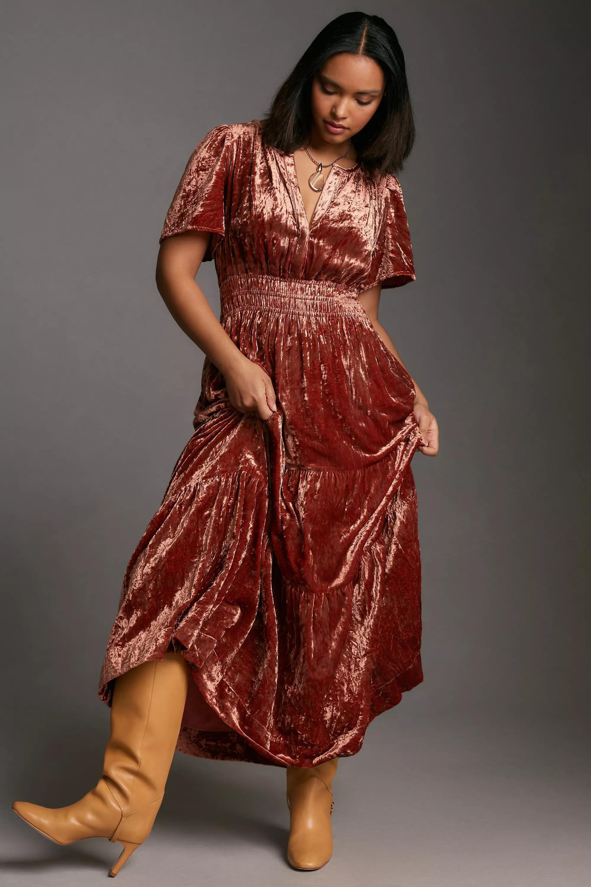 The Somerset Maxi Dress, Brown, , large image number 3