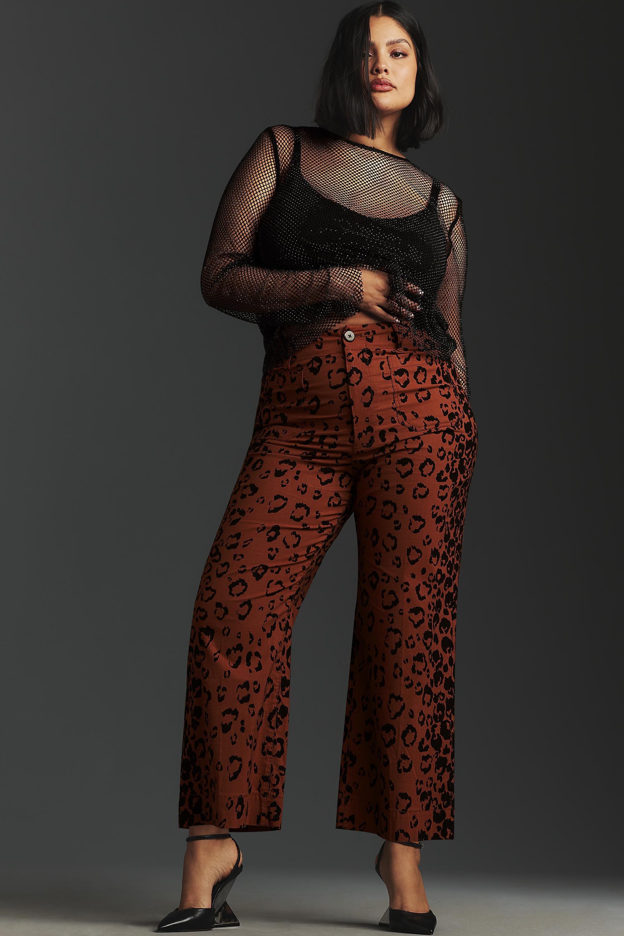 By Maeve The Colette Cropped Trousers, Brown, A501_0020, large image number 5