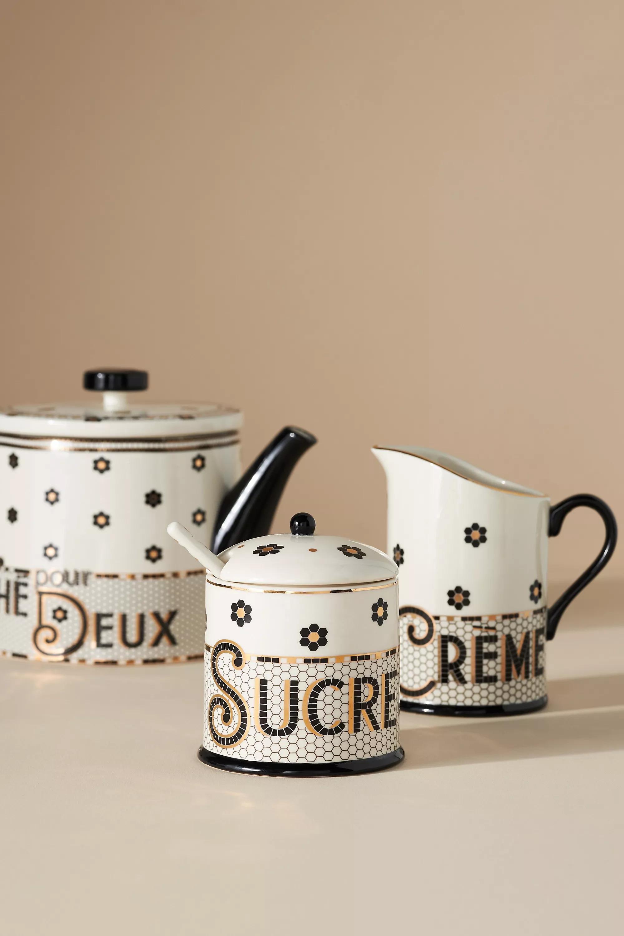 The Bistro Tile Stoneware Teapot, Multicolour, A501_0018, large image number 1