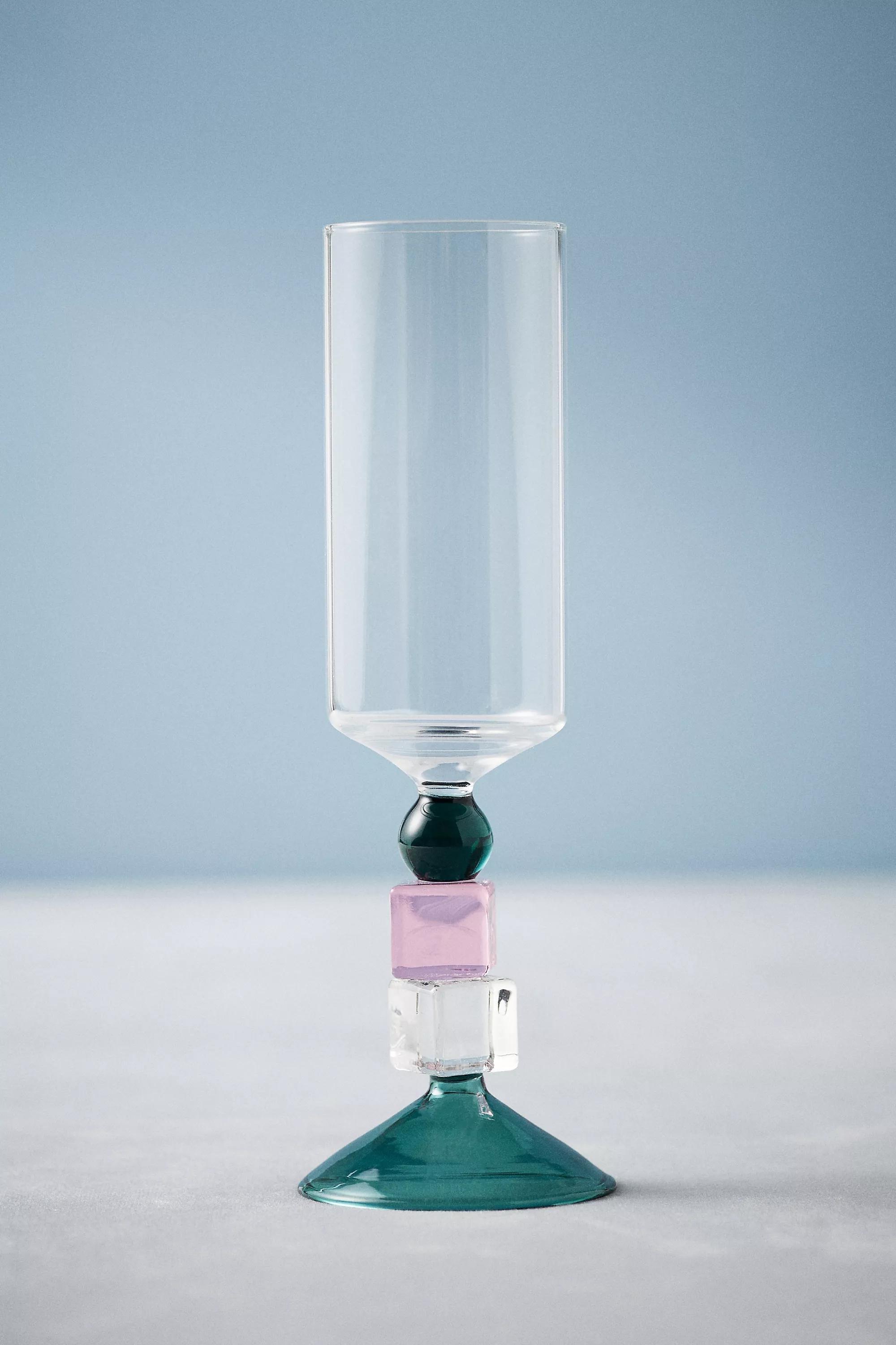 Vaisselle Champagne Flute Glass, Pink, A501_0066, large image number 0