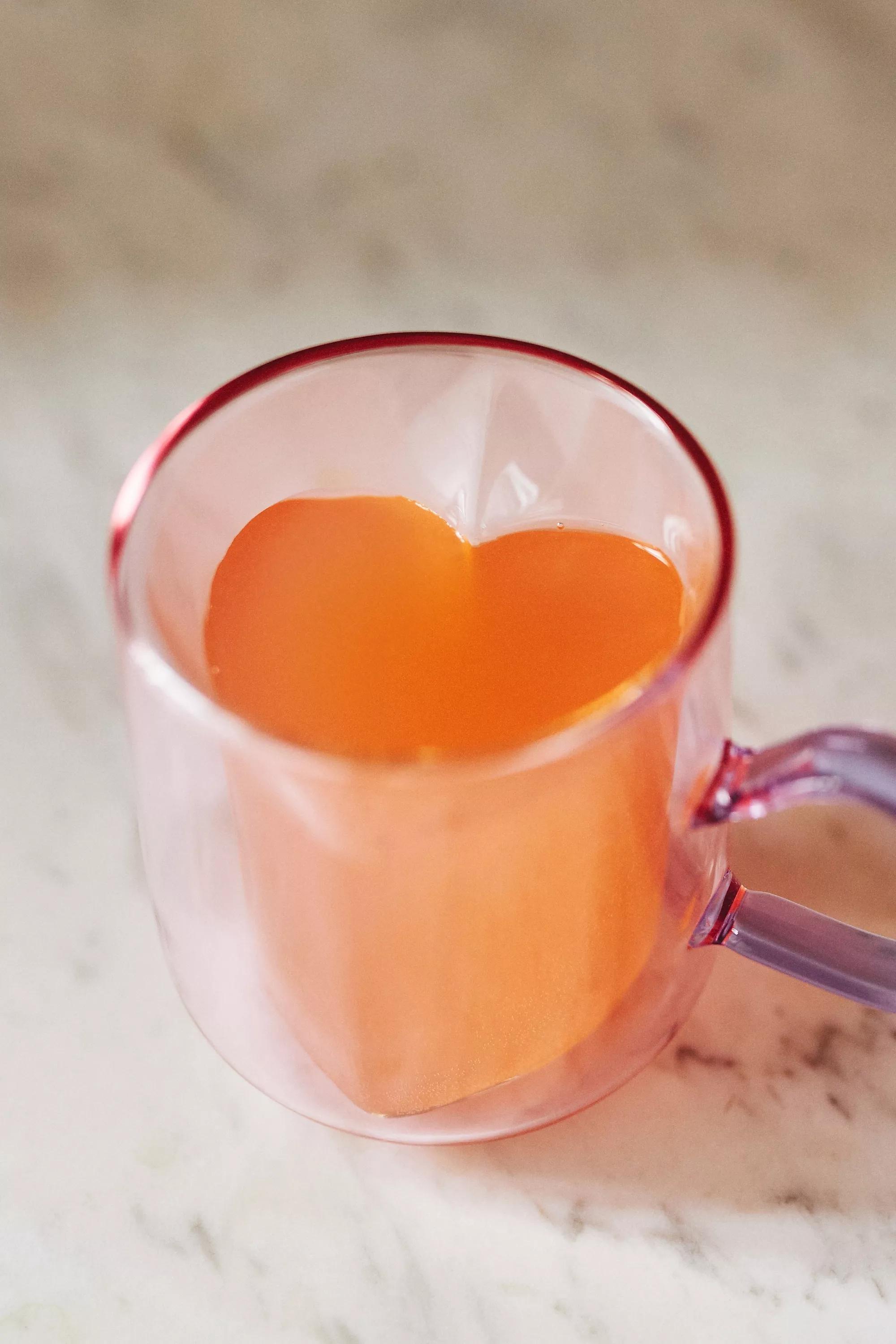 Corazon Glass Heart Handle Mug, Pink, A501_0066, large image number 2